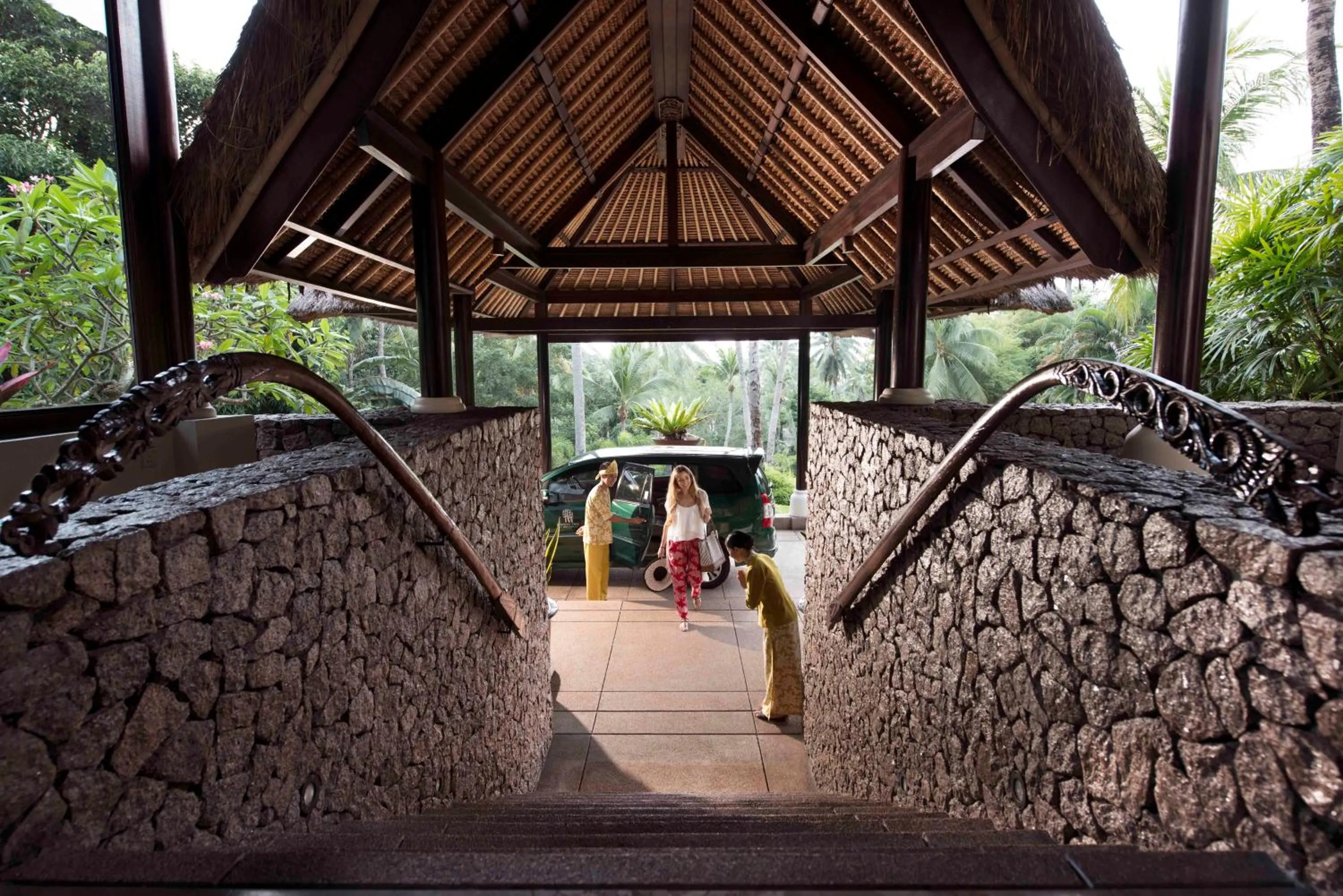 Facade/entrance in Banyan Tree Bintan