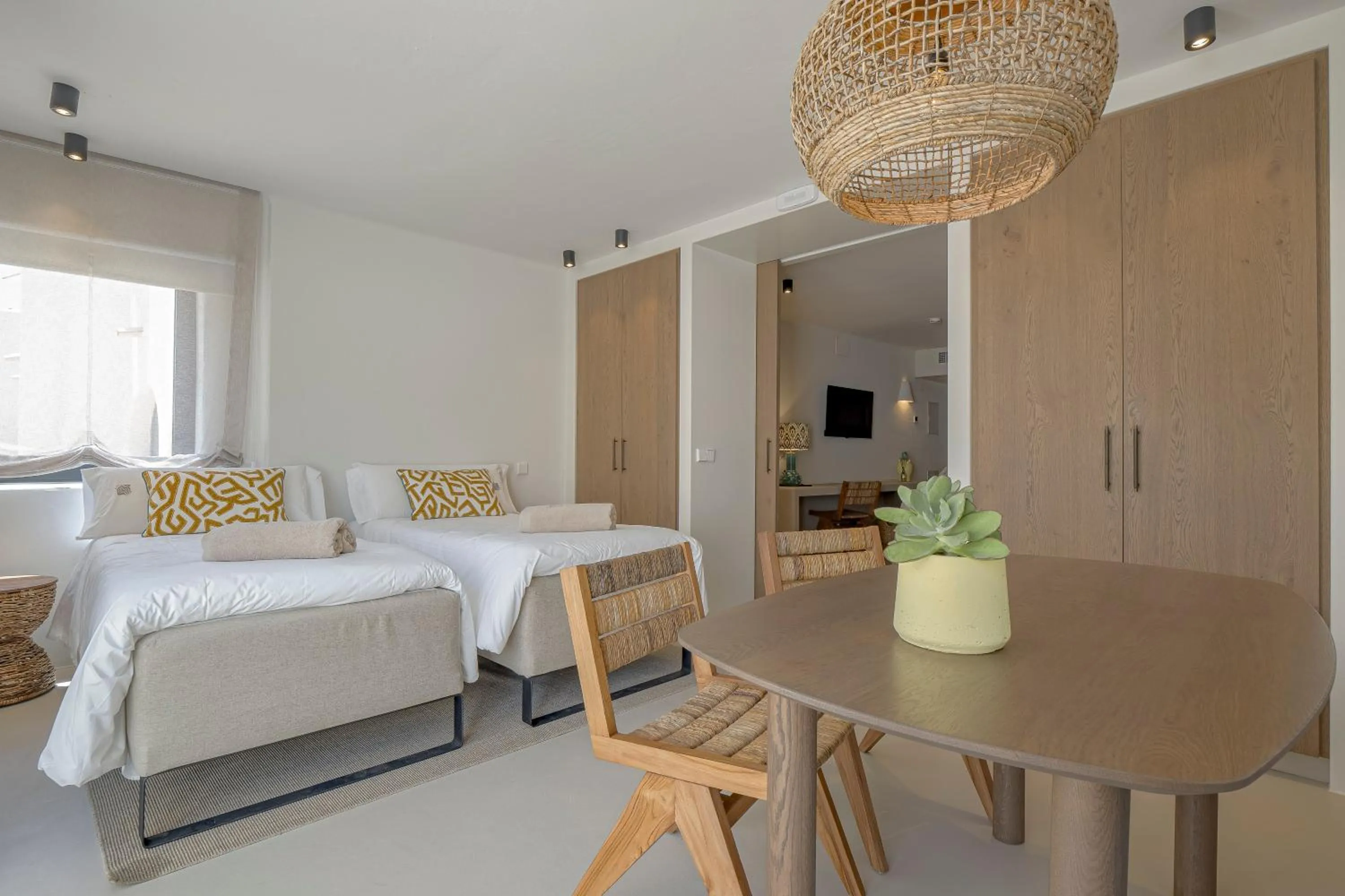 Dining area, Bed in Boutique Hotel Los Limoneros