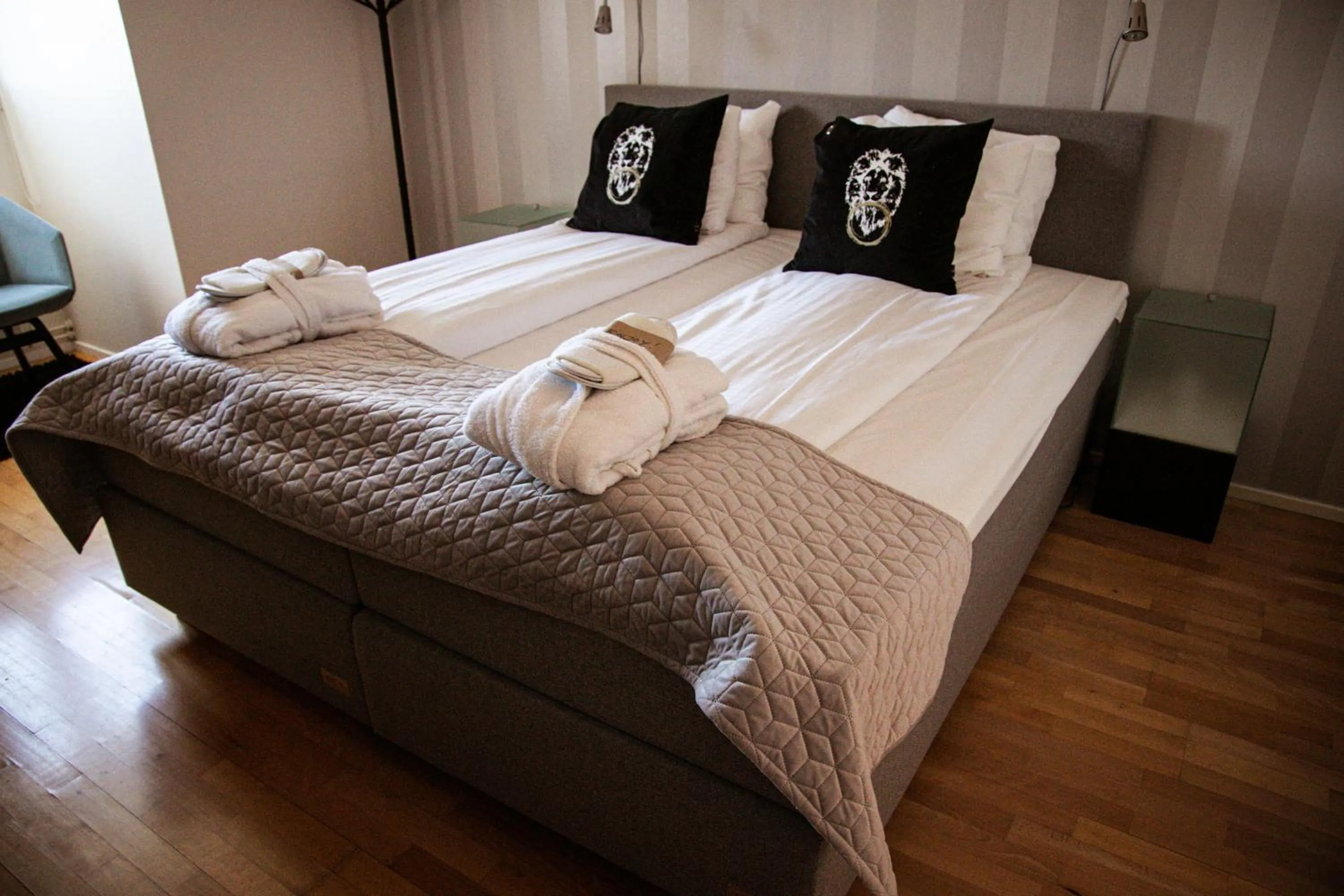 Bedroom, Bed in Hotel Carlshamn