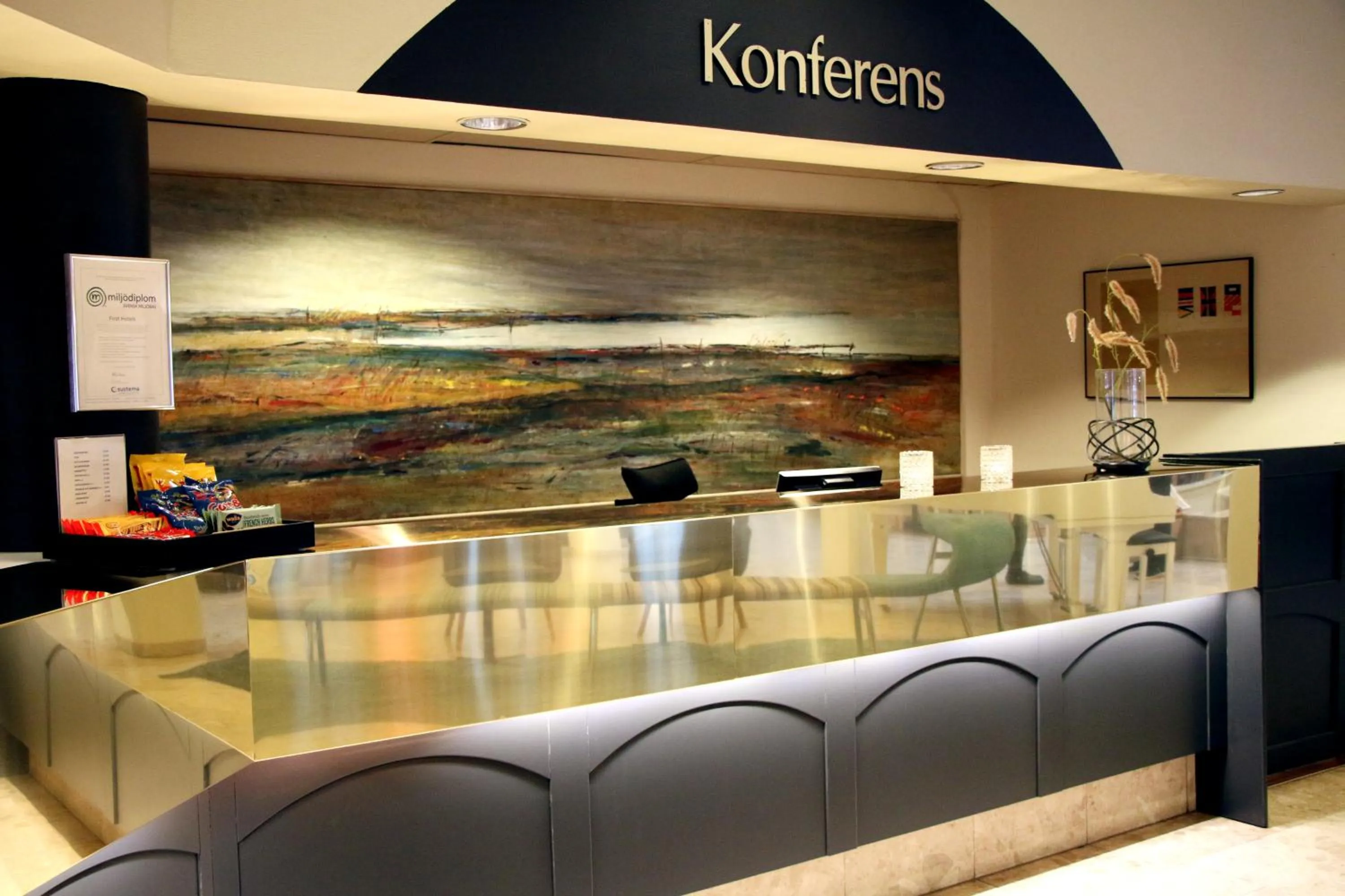 Lobby or reception in Hotel Carlshamn