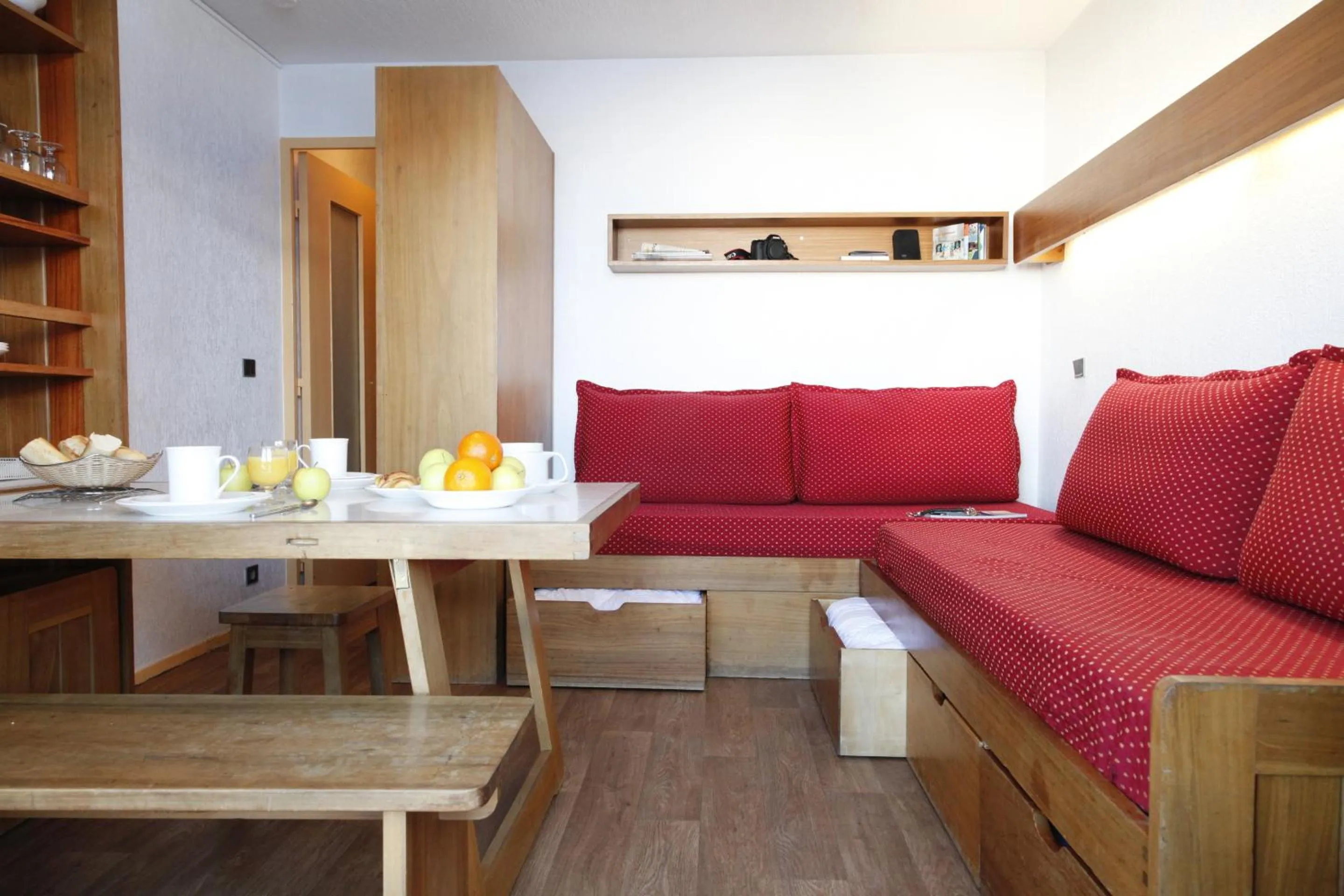 Seating area in Résidence Odalys Tourotel