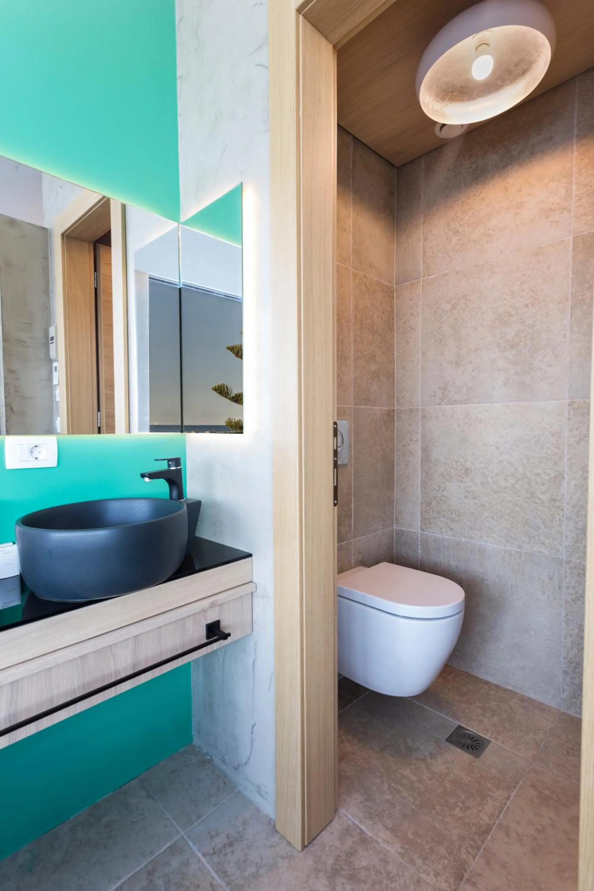 Toilet in Kalamaki Luxury Suites