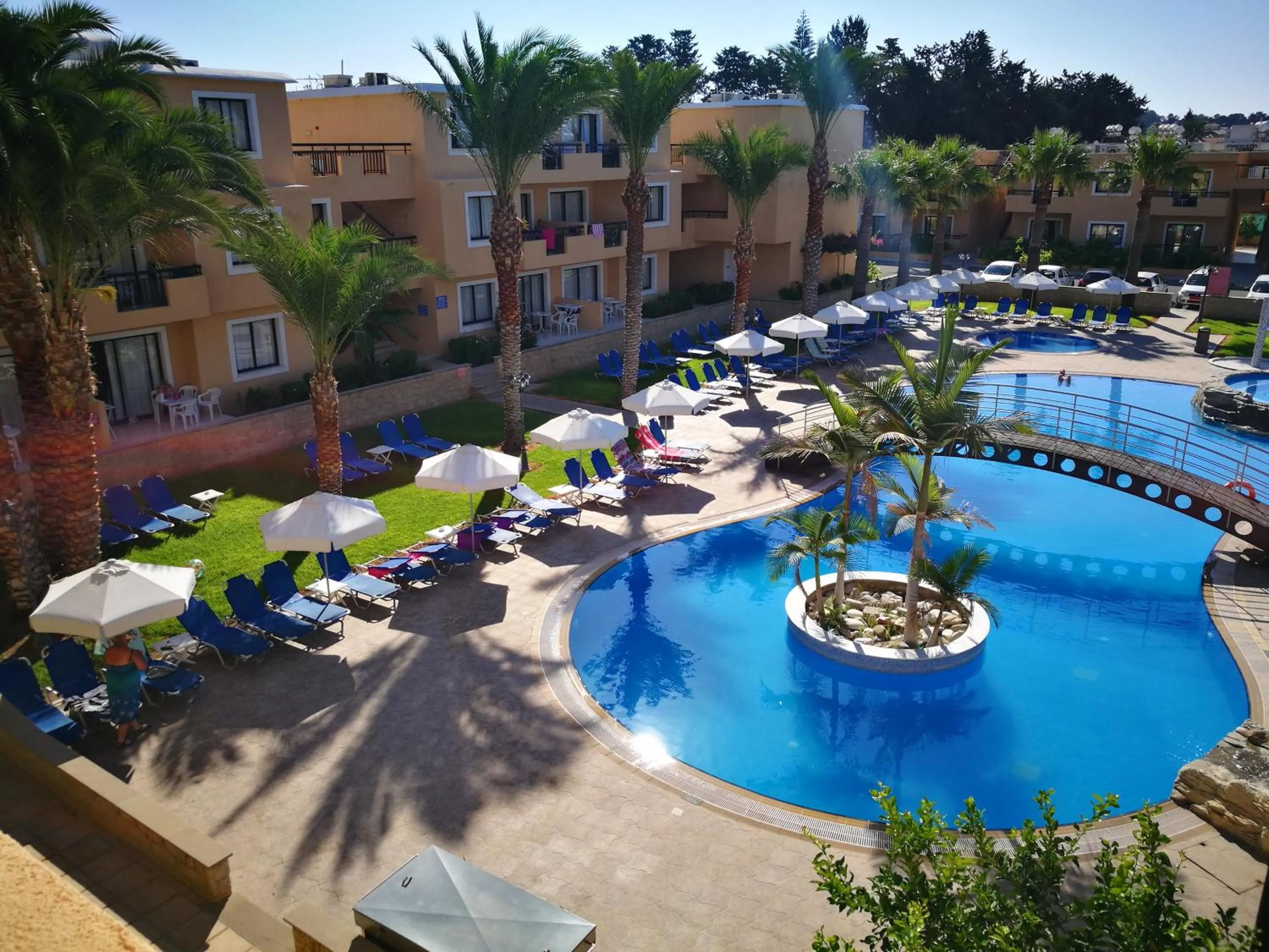 Pool view in Pagona Holiday Apartments
