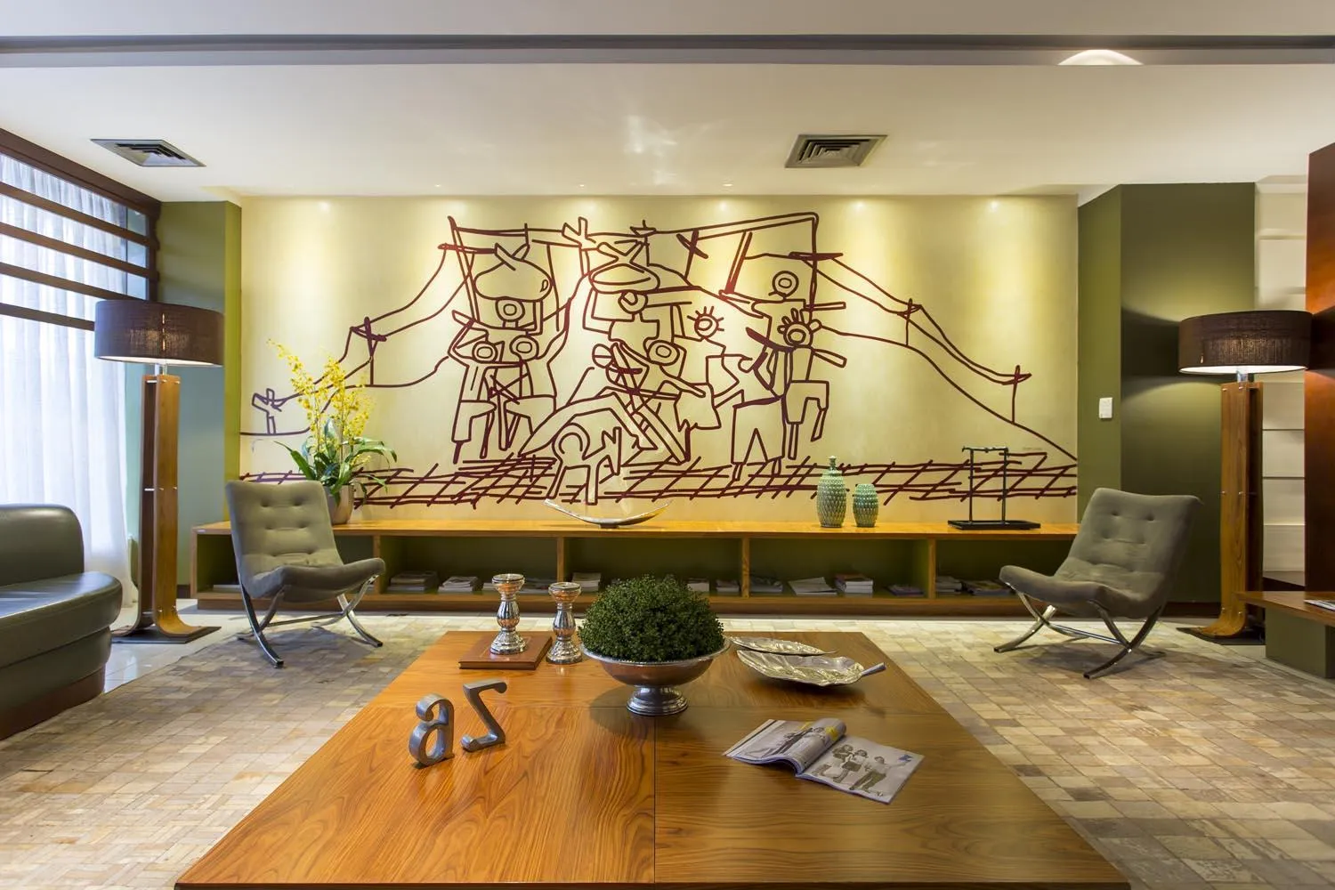 Seating area in Black Stream Hotel