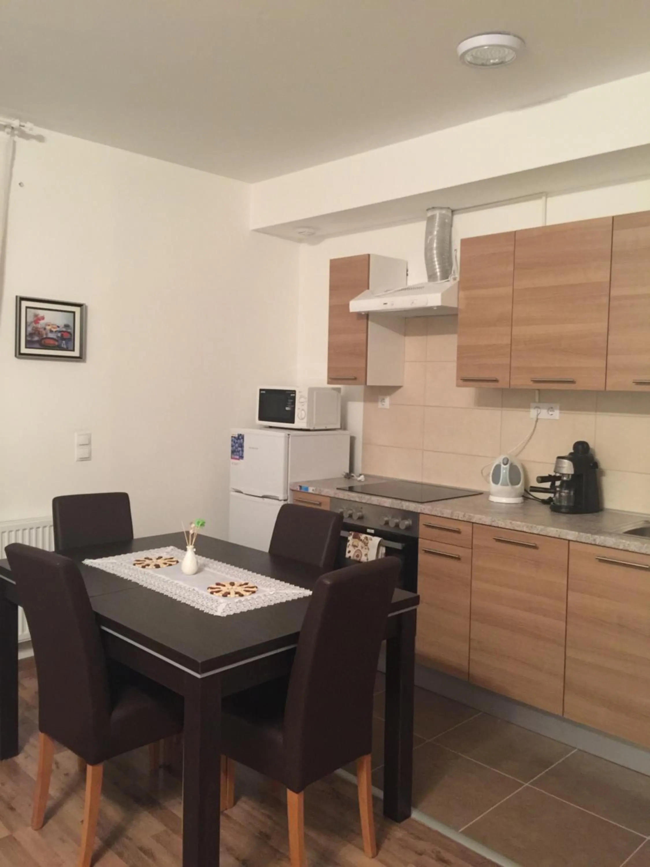 Kitchen or kitchenette in Corvin Rose Apartment Hotel