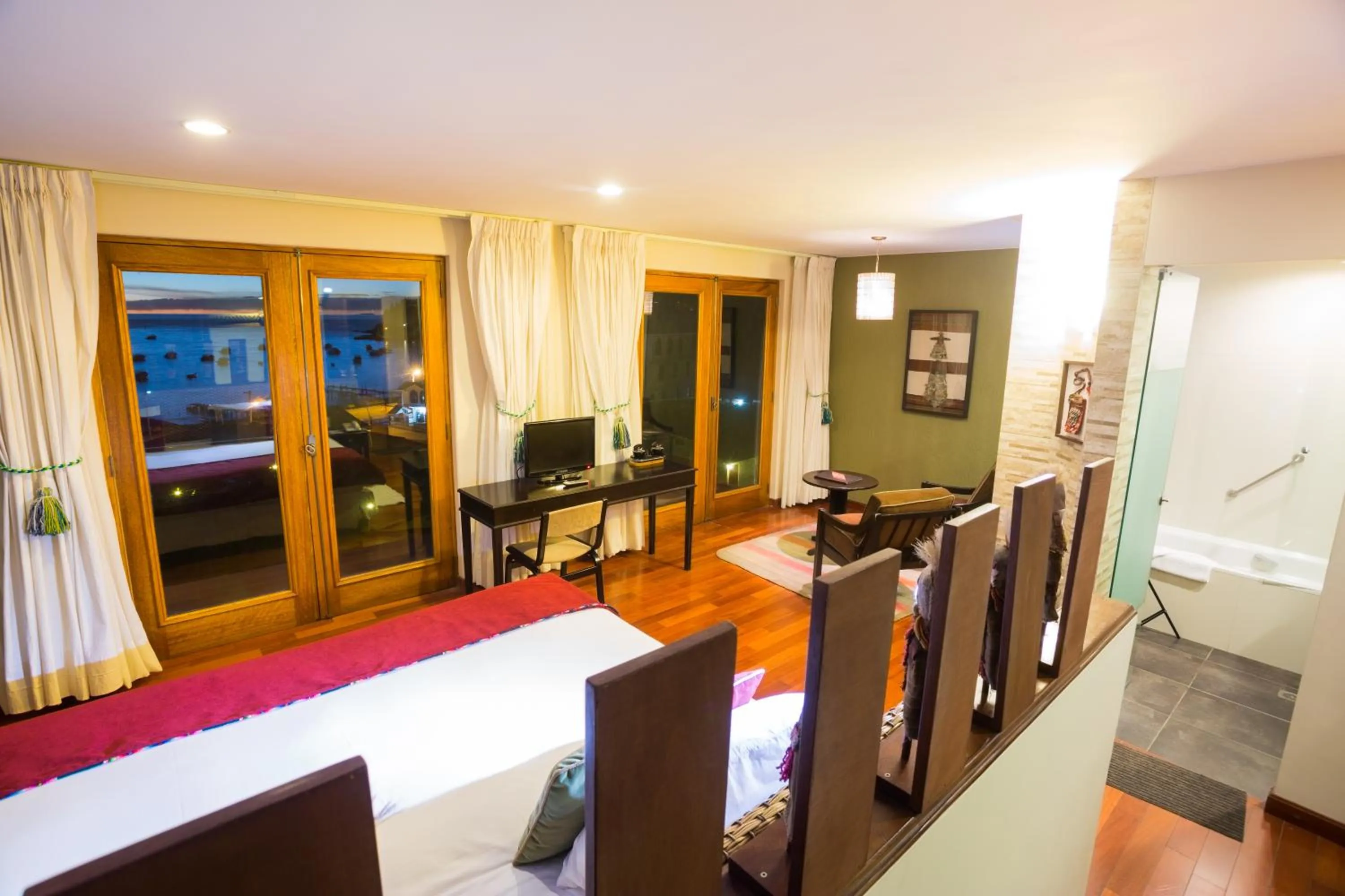 Bed in Hotel Rosario Lago Titicaca