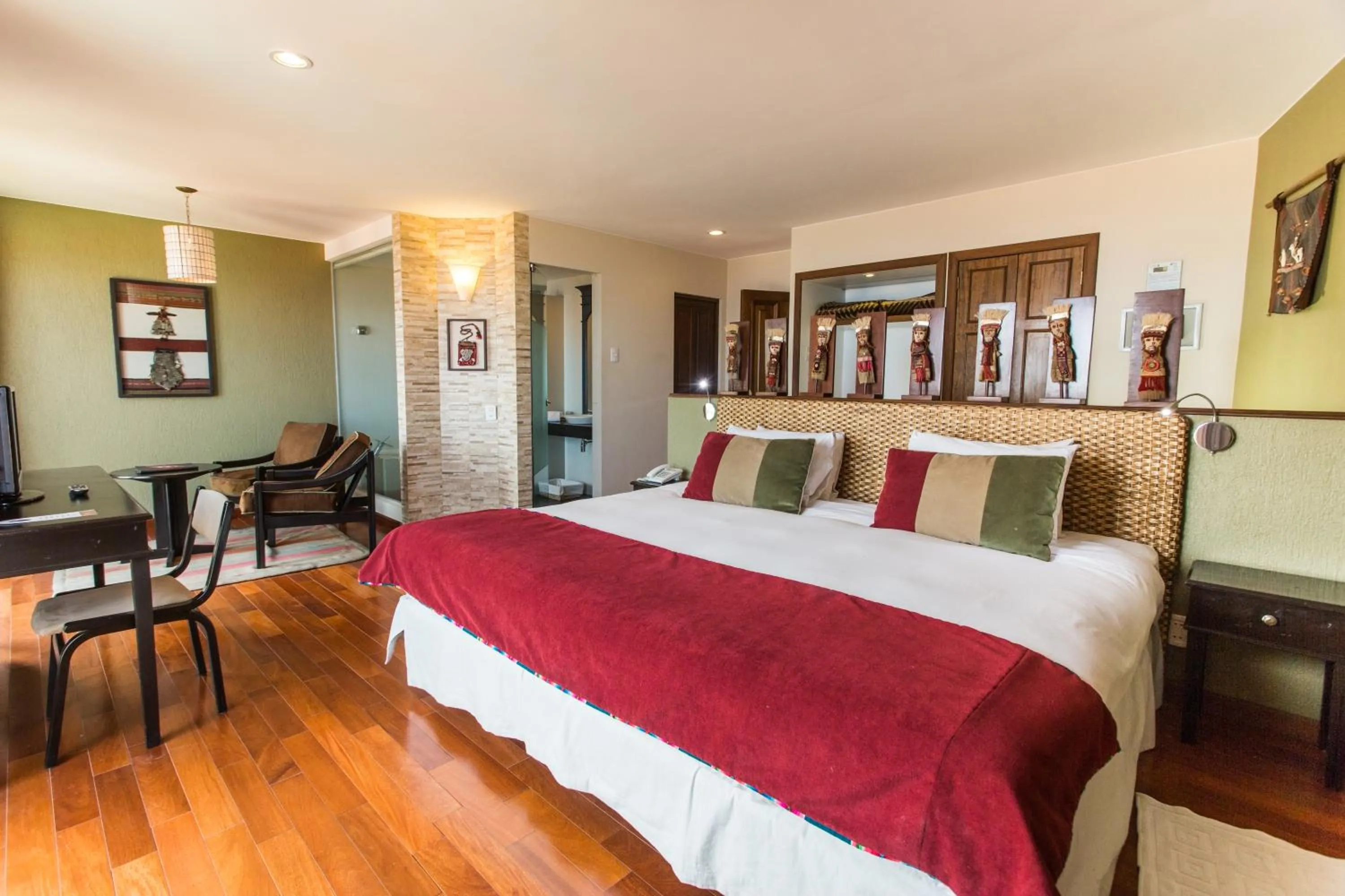 Bed in Hotel Rosario Lago Titicaca