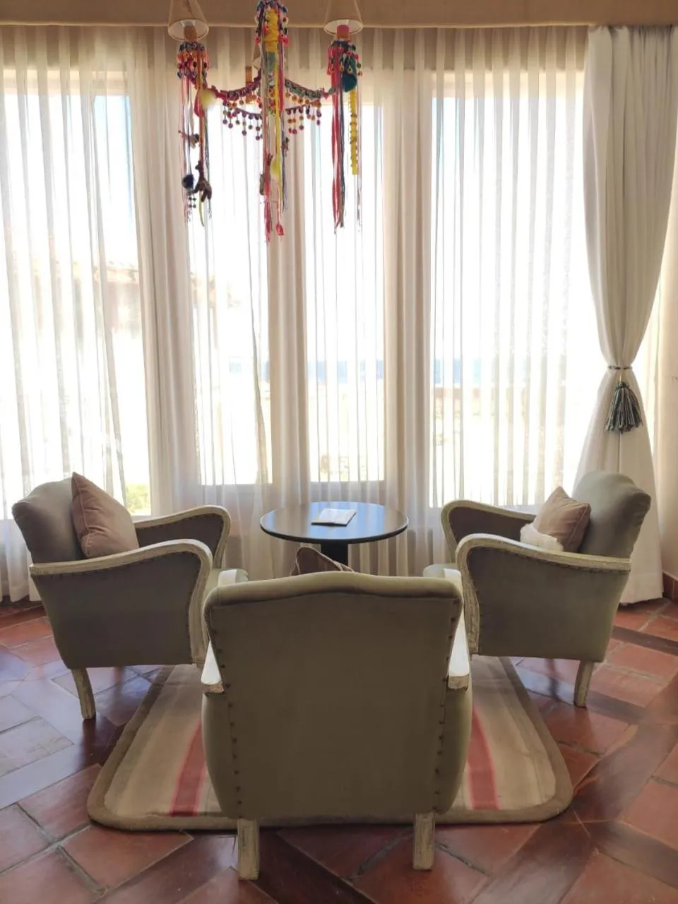 Living room in Hotel Rosario Lago Titicaca