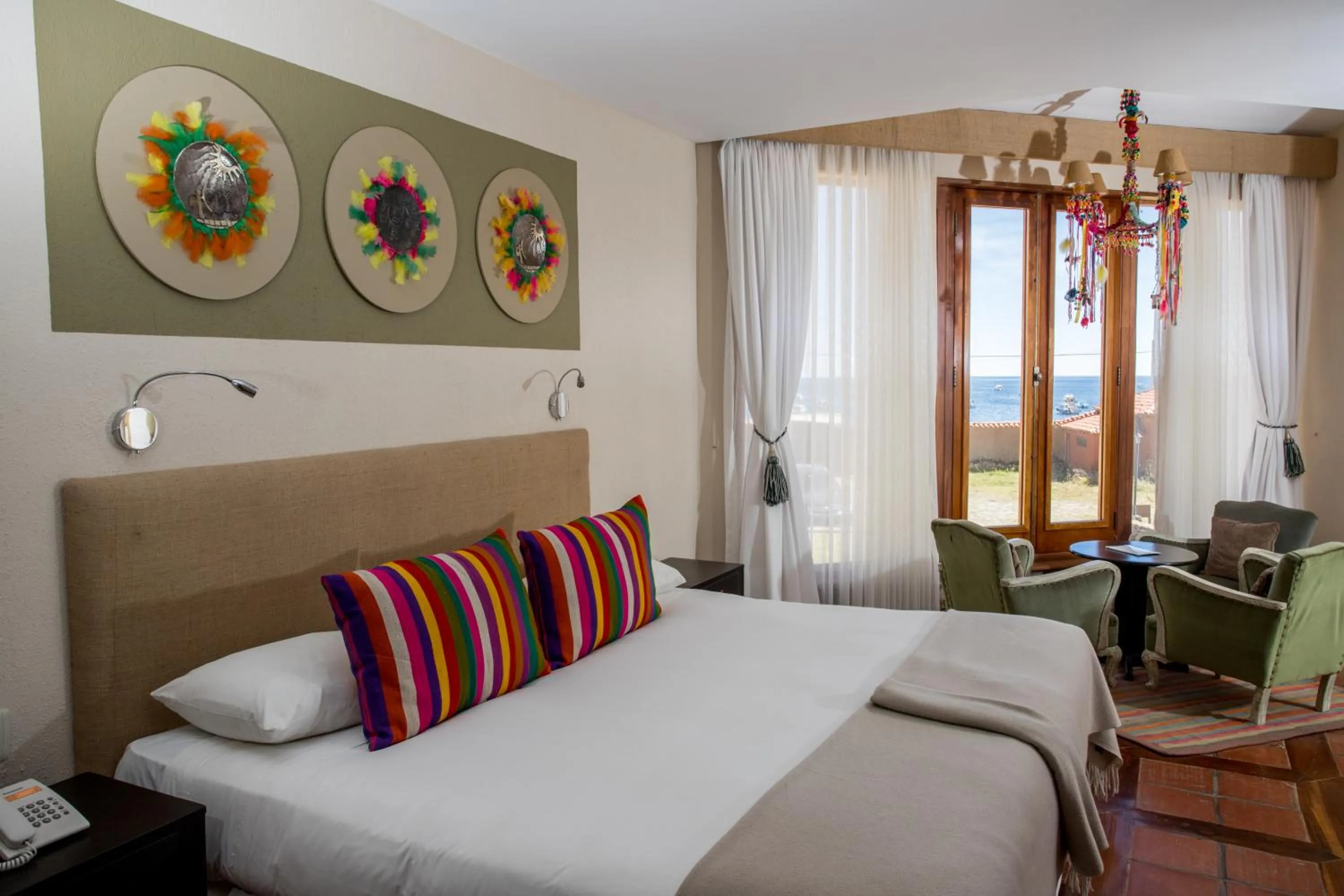 Photo of the whole room, Bed in Hotel Rosario Lago Titicaca