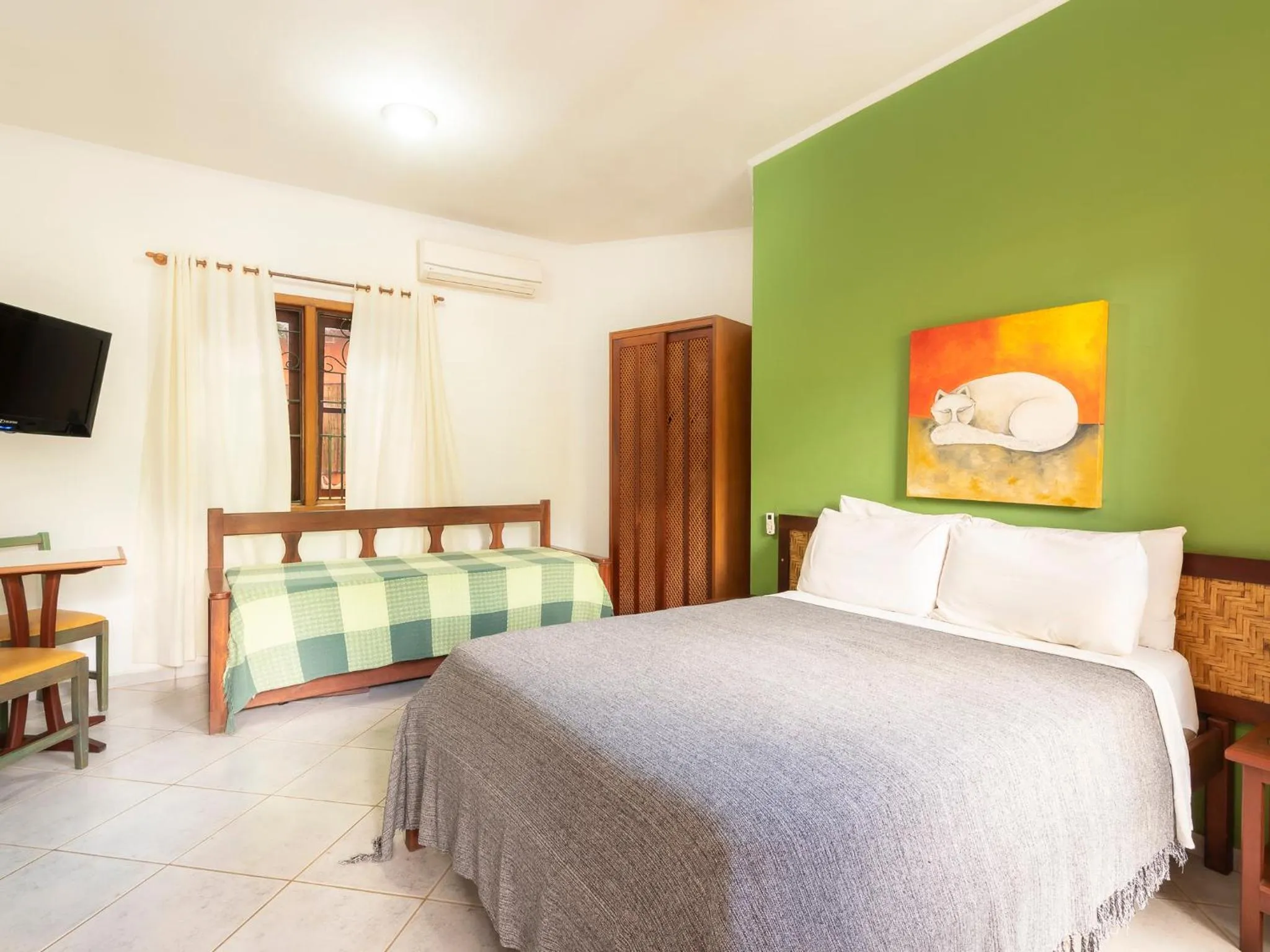 Bed in Pousada Atiaia