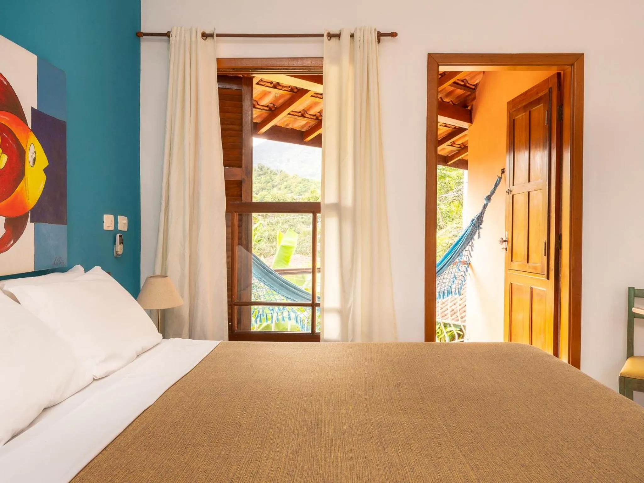 Bedroom, Bed in Pousada Atiaia