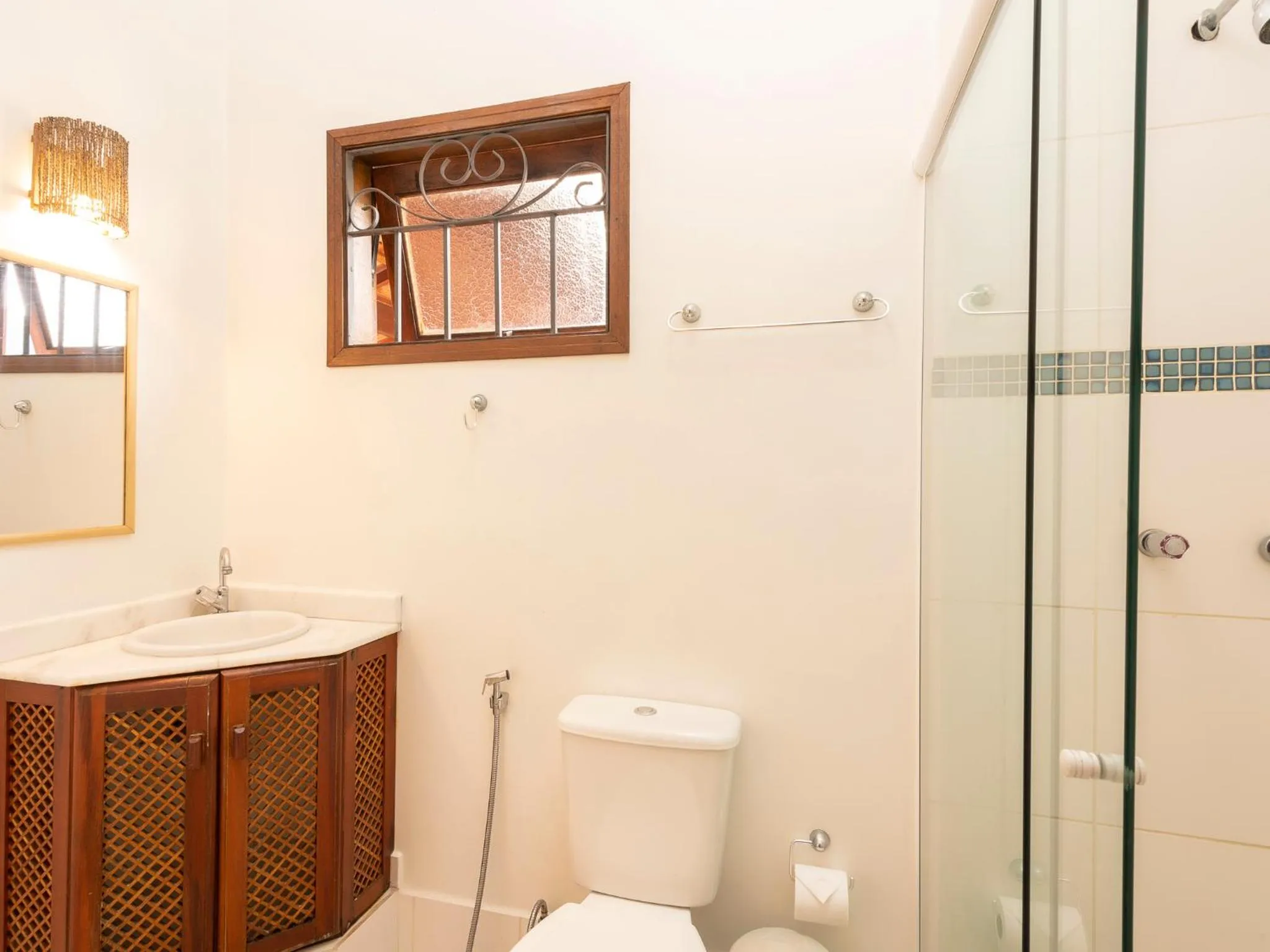 Bathroom in Pousada Atiaia