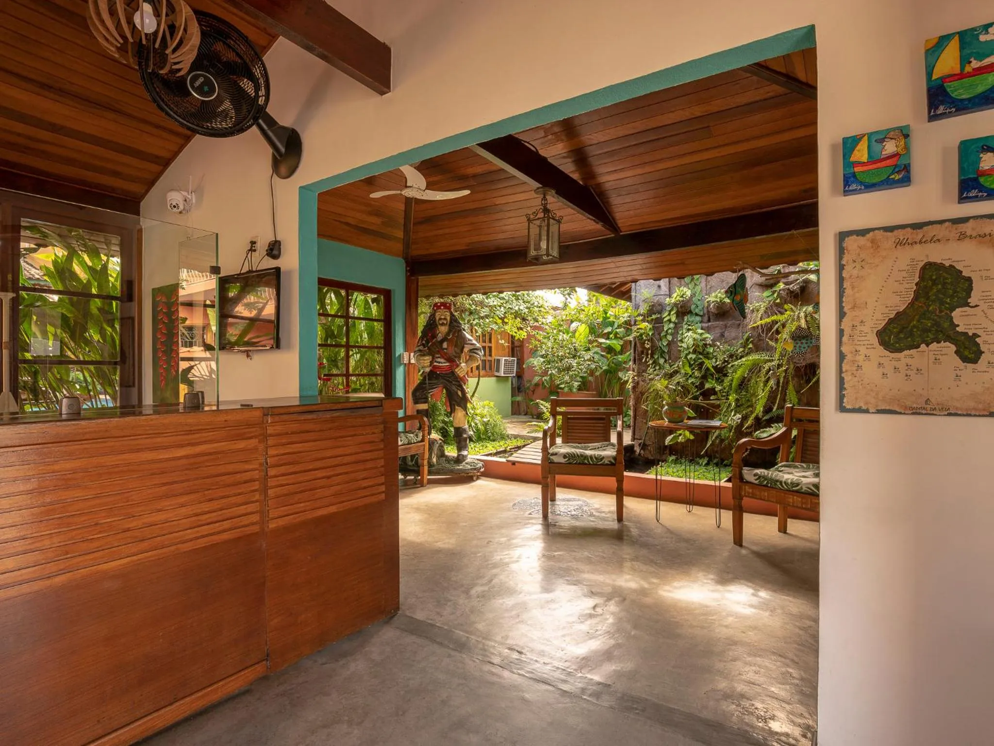 Lobby or reception in Pousada Atiaia