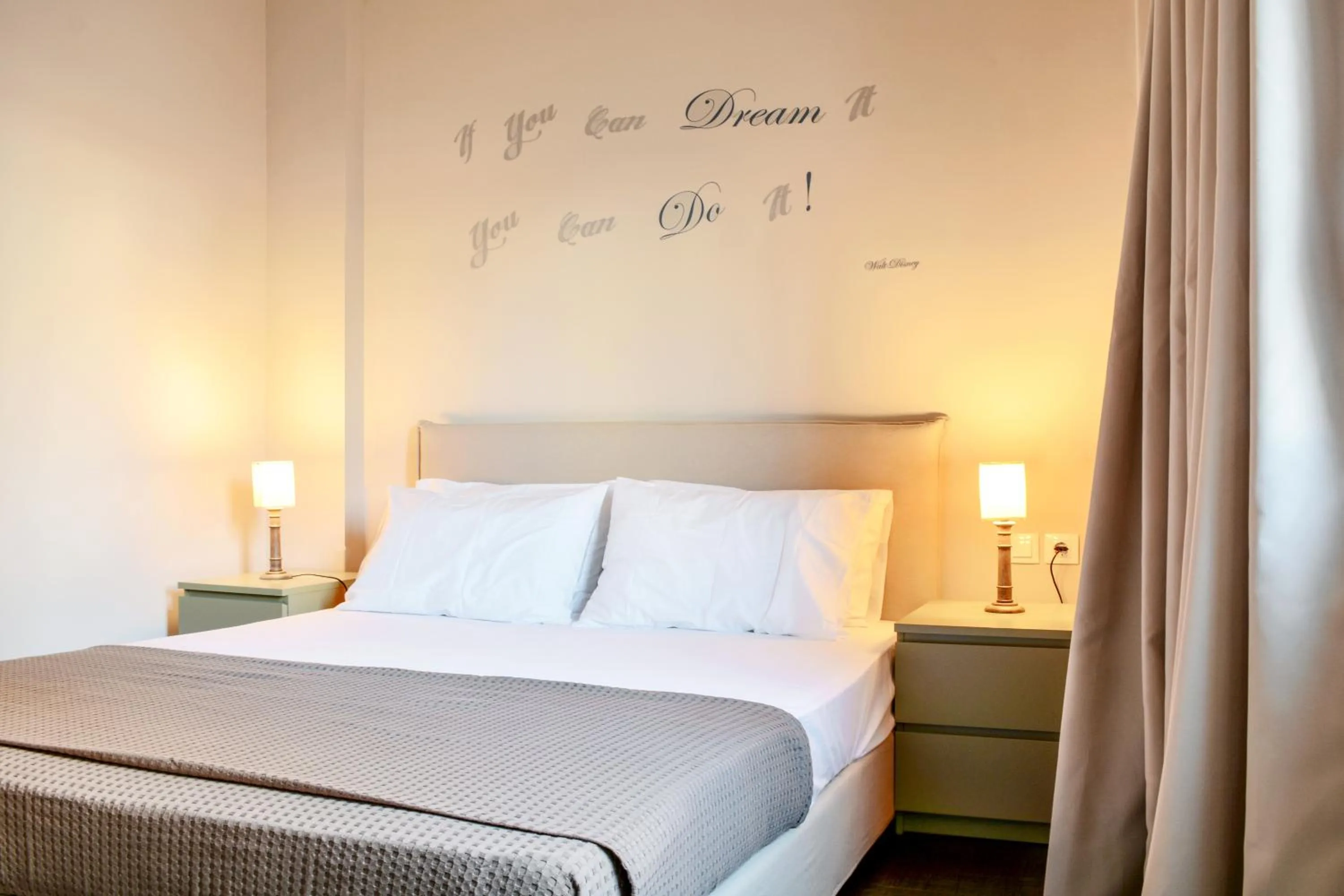 Bed in Athens Connection Apartments