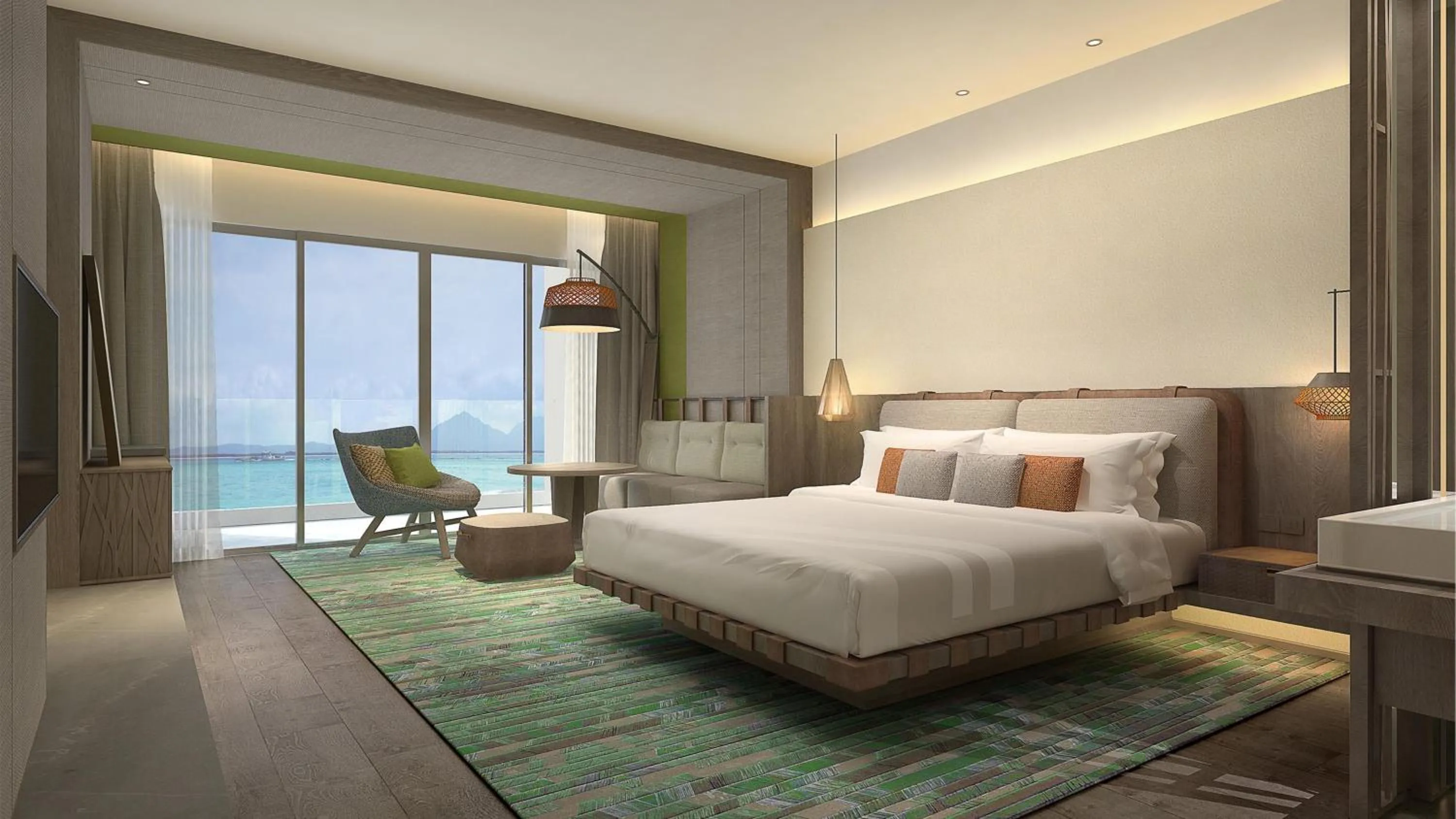 Photo of the whole room, Bed in Holiday Inn Resort Sanya Bay by IHG
