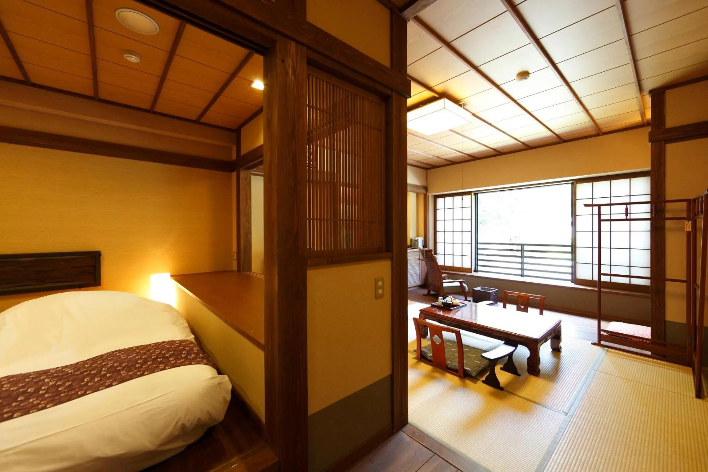 Photo of the whole room, Bed in Mori no yu Kira No Sato Reopening on December 22, 2025