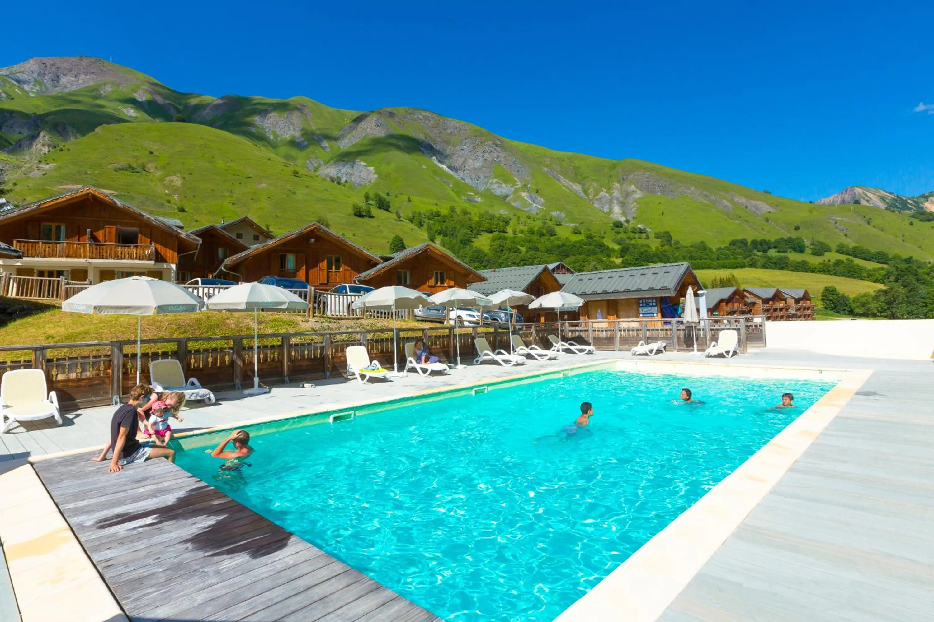 Swimming pool in Résidence Odalys Les Chalets de l'Arvan II