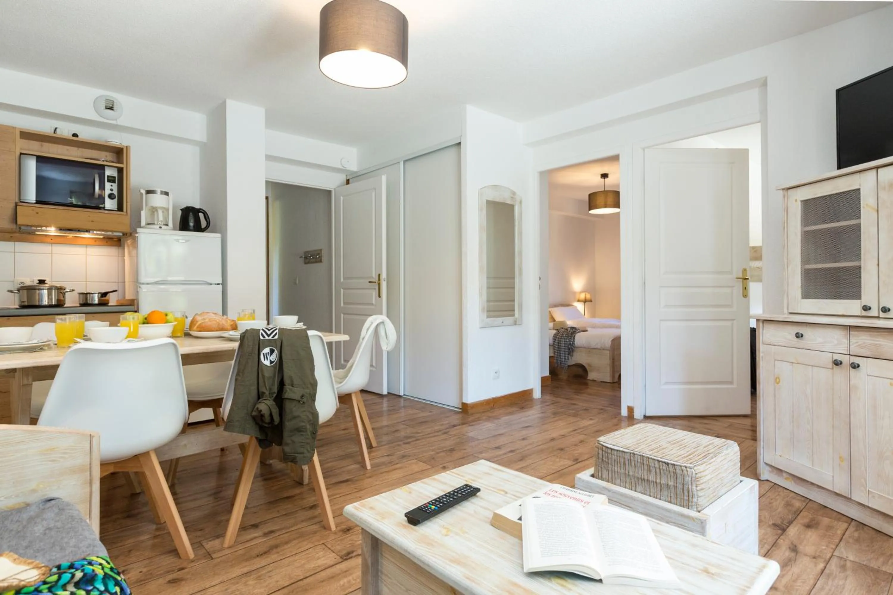 Kitchen or kitchenette in Résidence Odalys Les Chalets de l'Arvan II