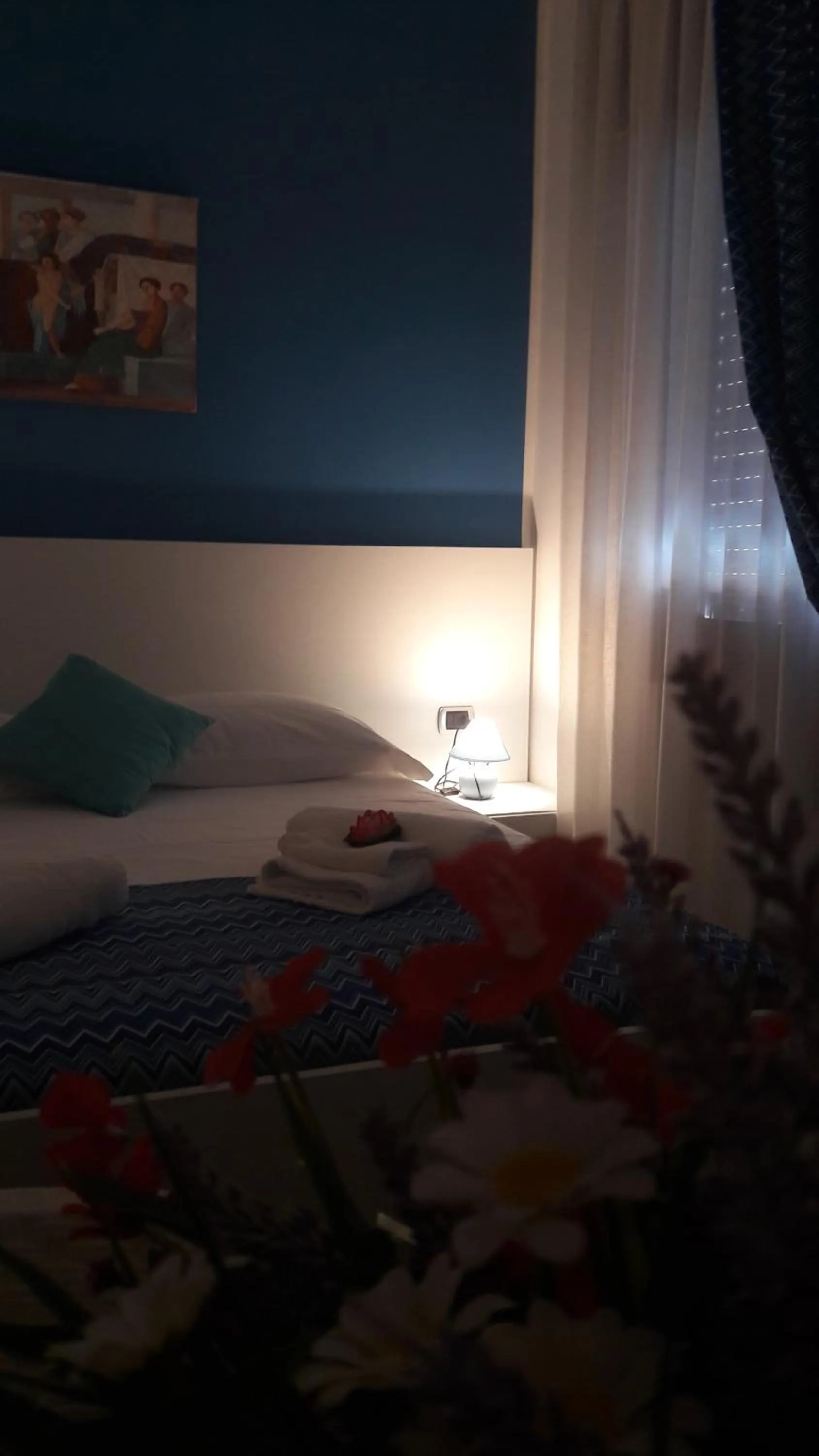 Decorative detail, Bed in B&B Cornelia