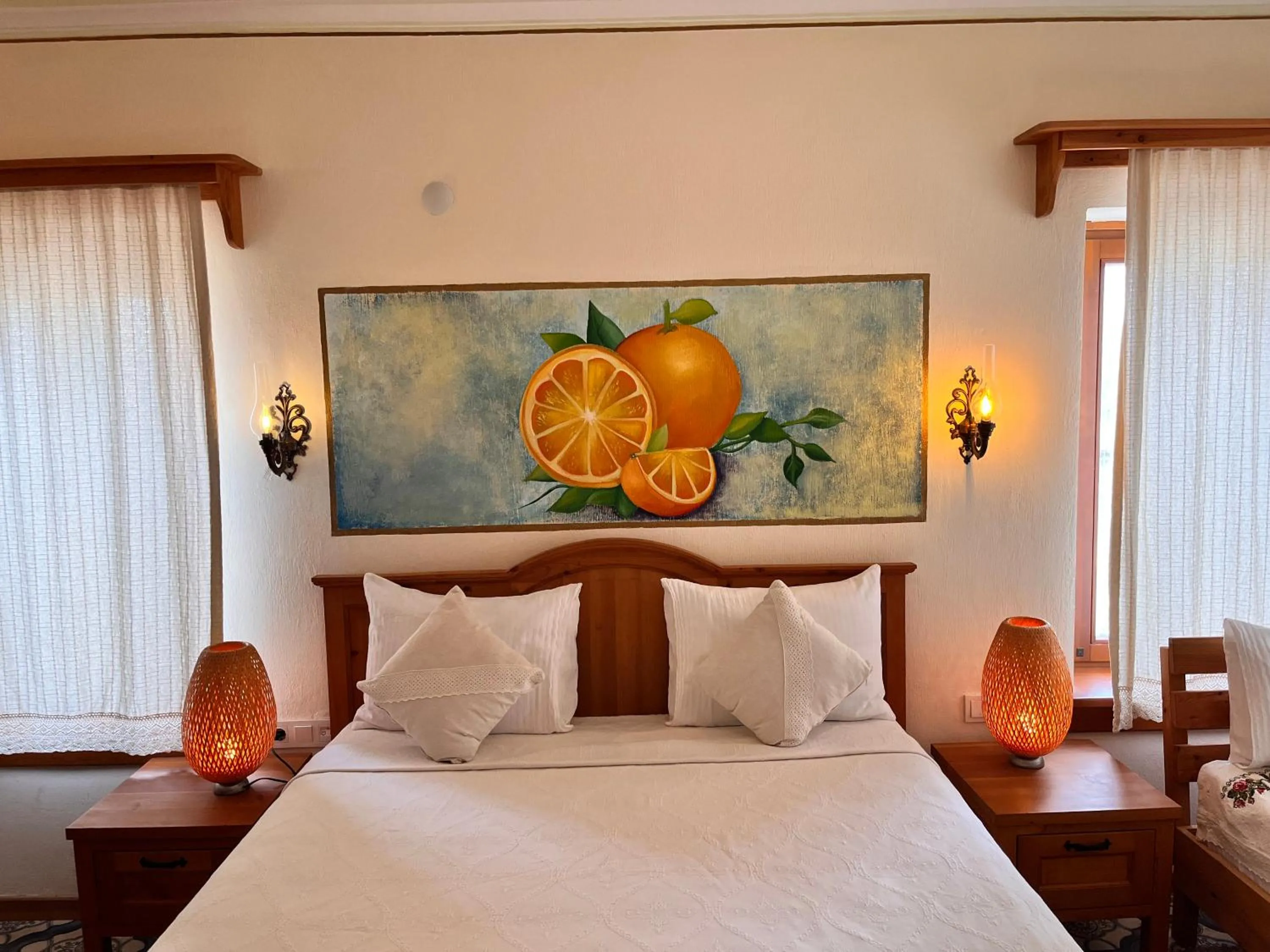 Bed in Eski Datça Otel