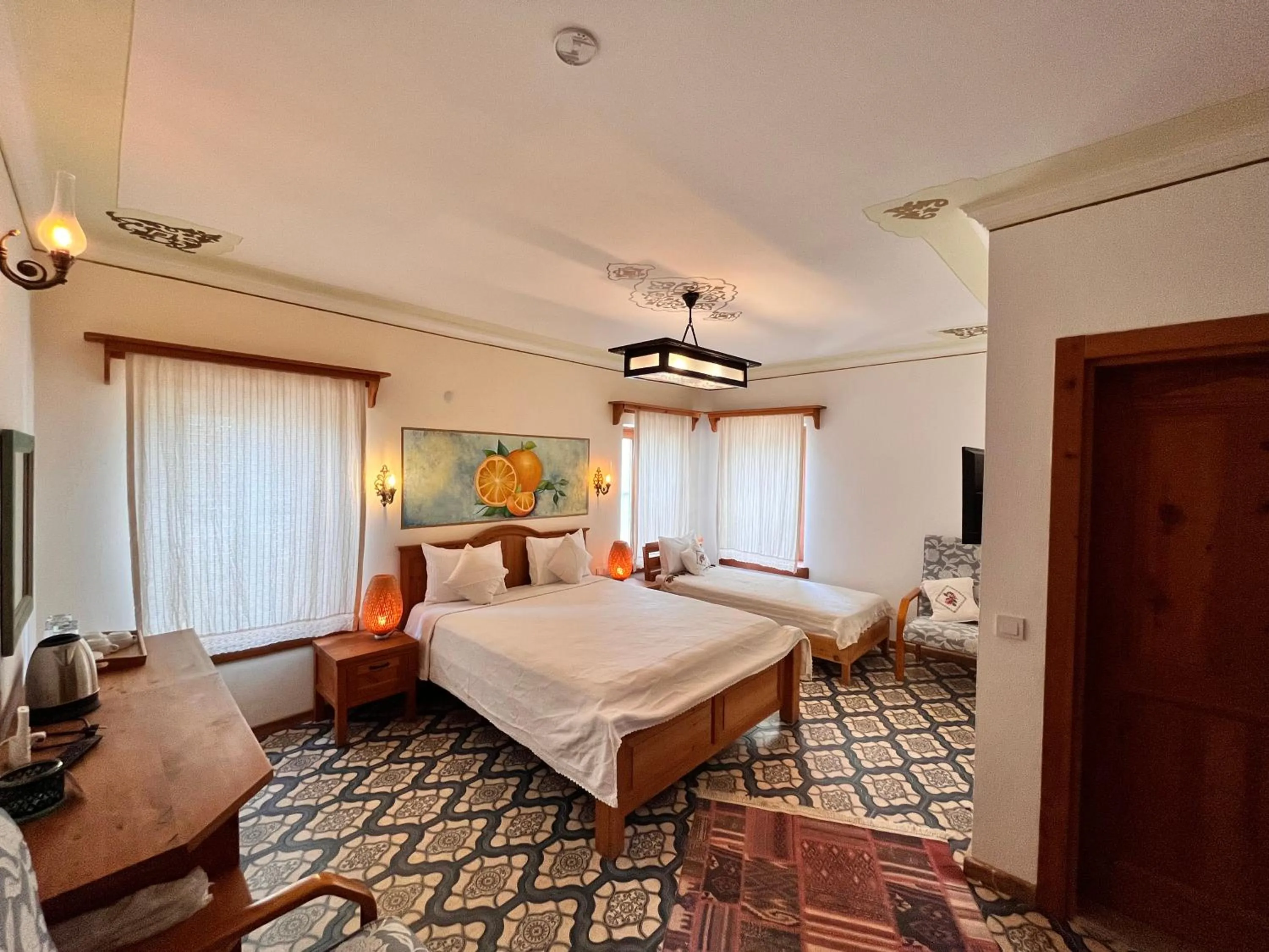 Bed in Eski Datça Otel