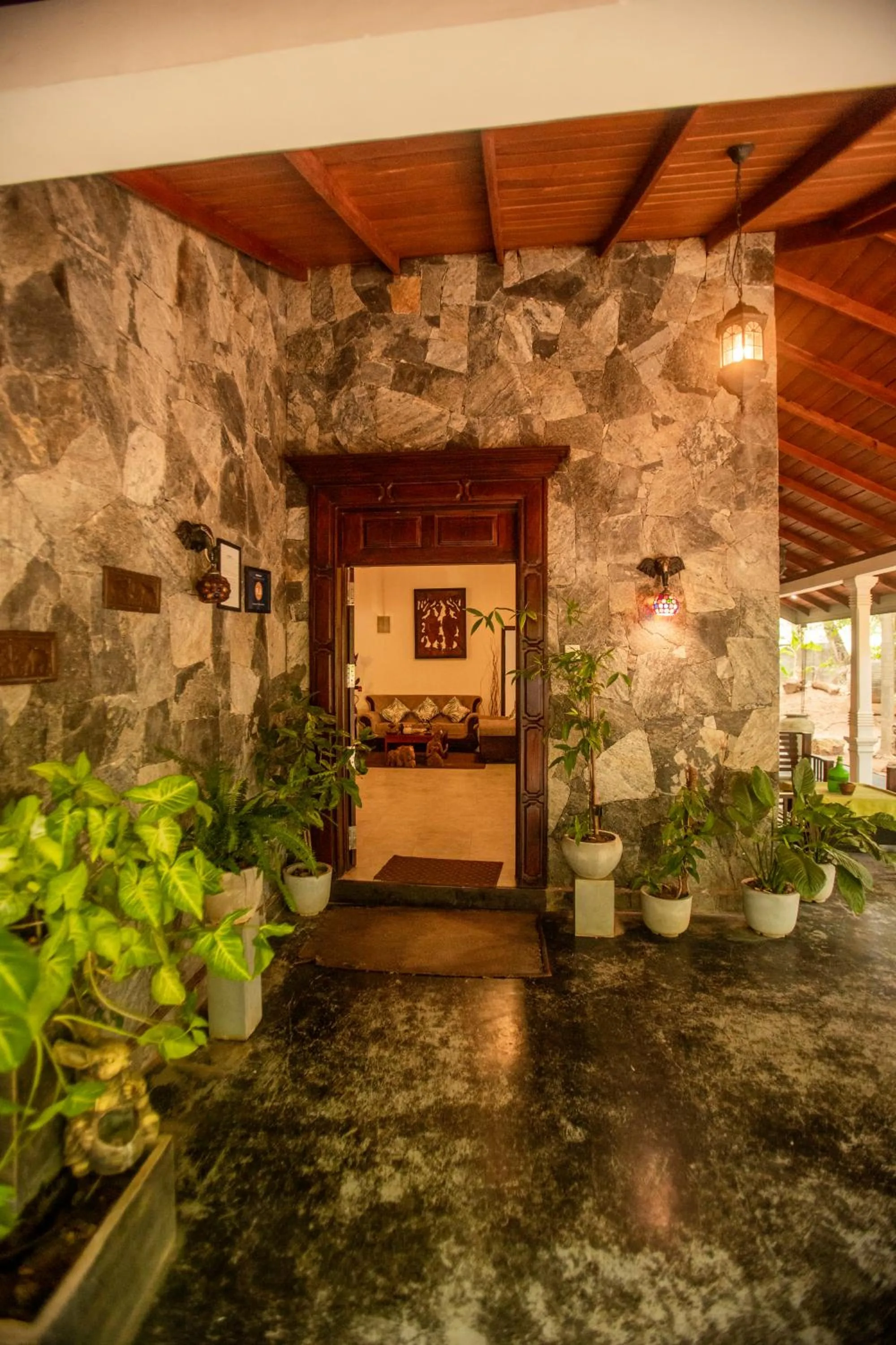 Facade/entrance in Evergreen Hotel Dambulla