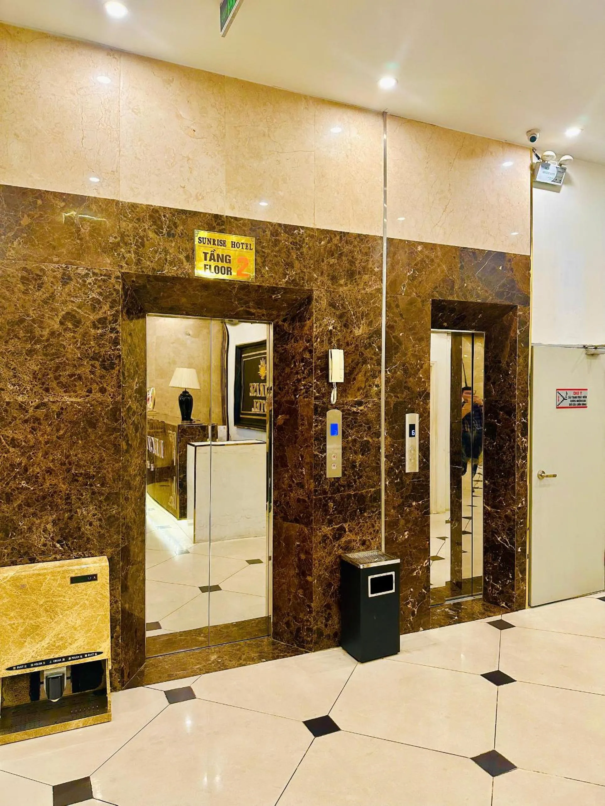 elevator in Sunrise Hanoi Hotel