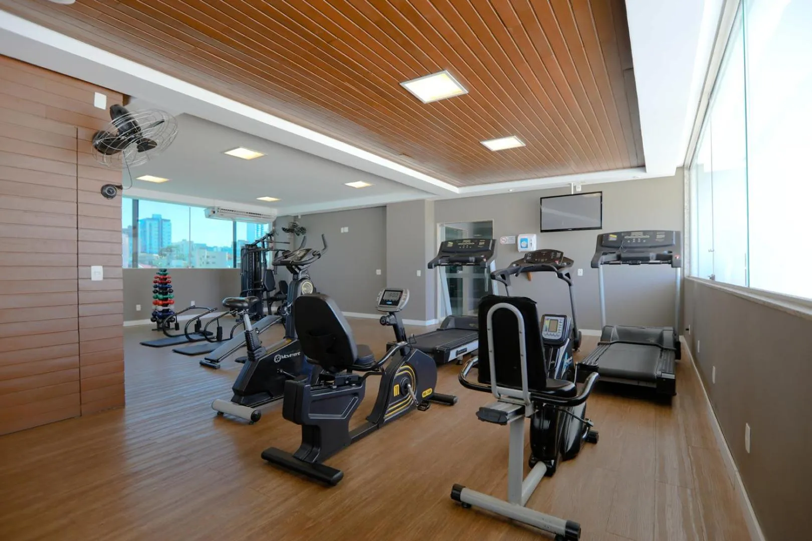 Fitness centre/facilities in Nobile Suítes Uberlândia
