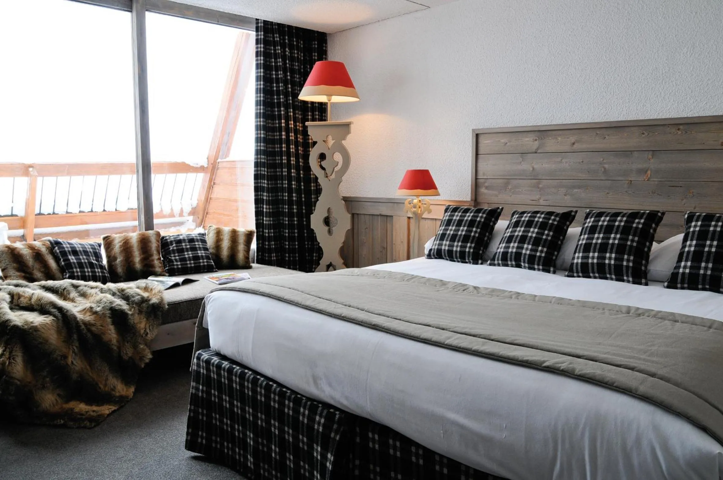 Bed in Hôtel Arcadien