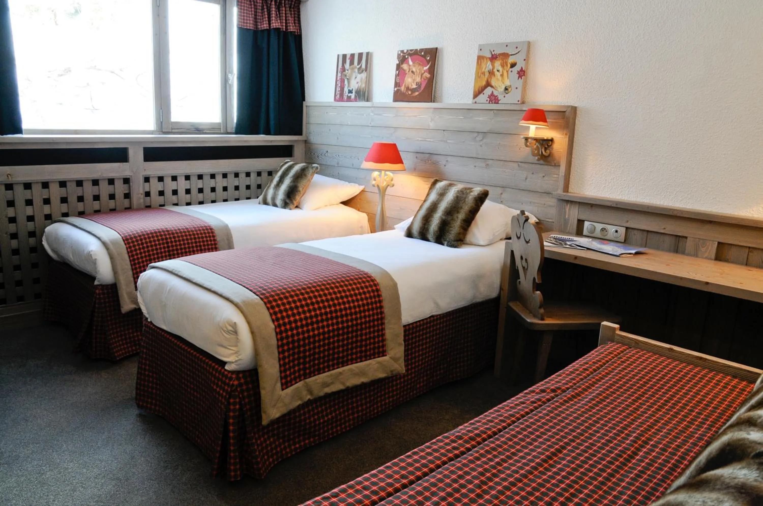 Bed in Hôtel Arcadien