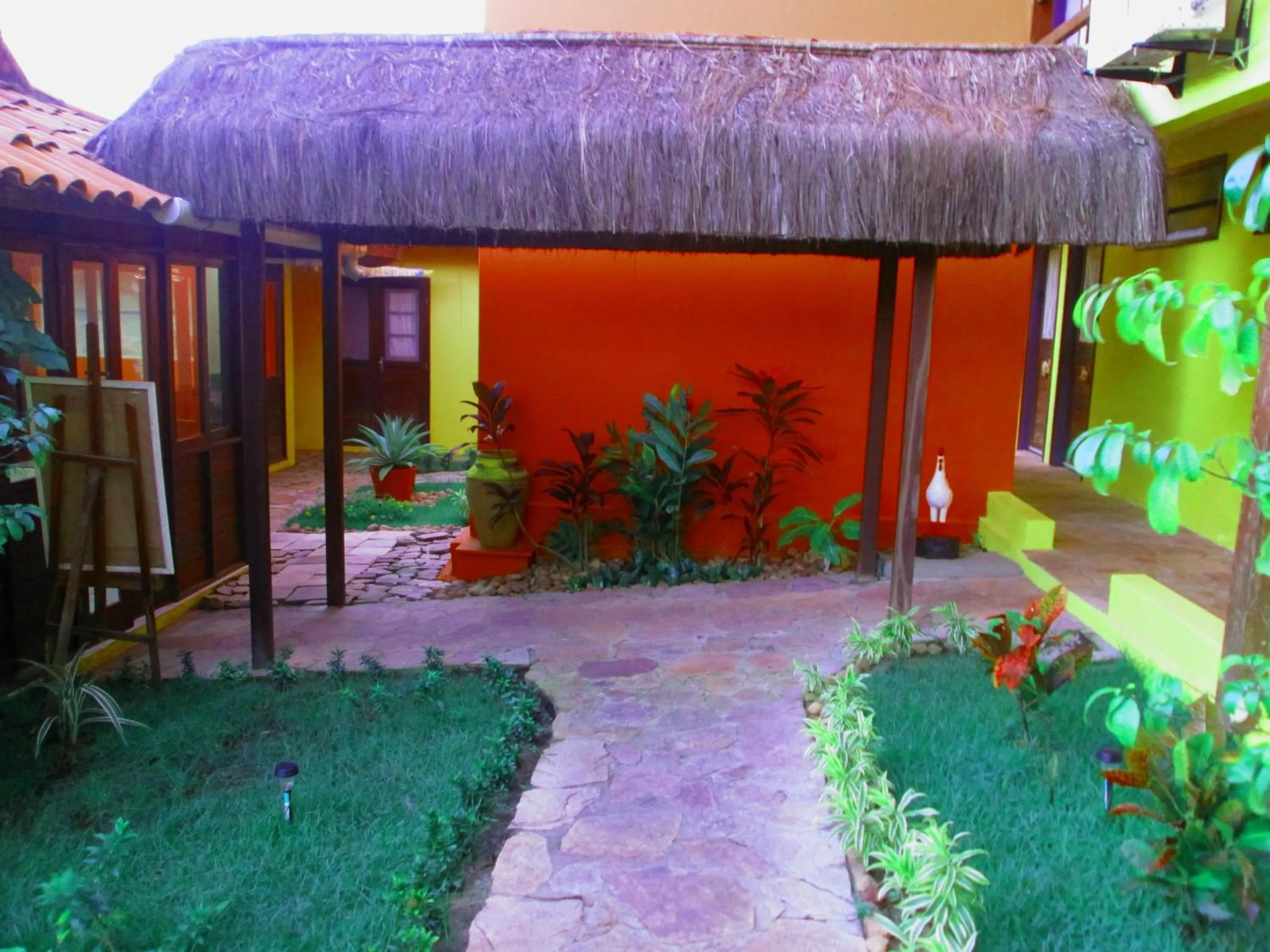 Garden view in Pousada do Galo