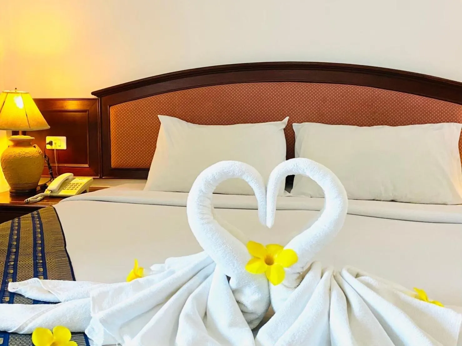 Bed in Crystal Hotel Krabi