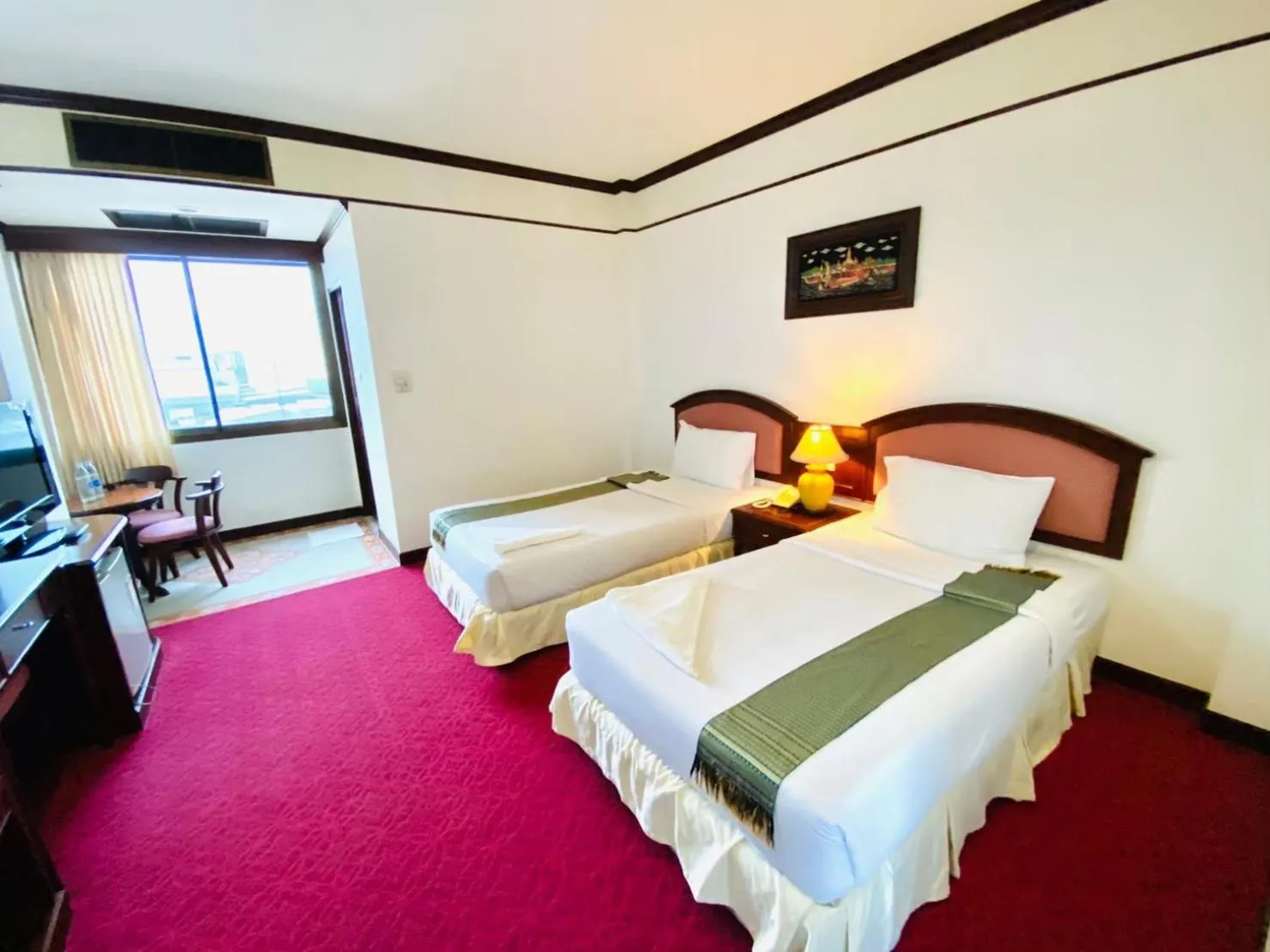 Bed in Crystal Hotel Krabi