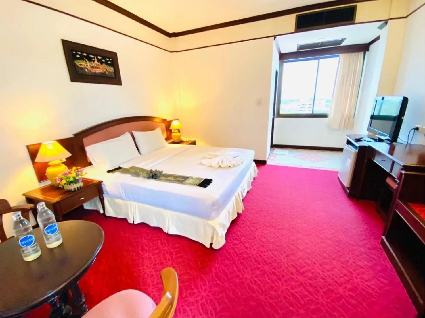 Bed in Crystal Hotel Krabi