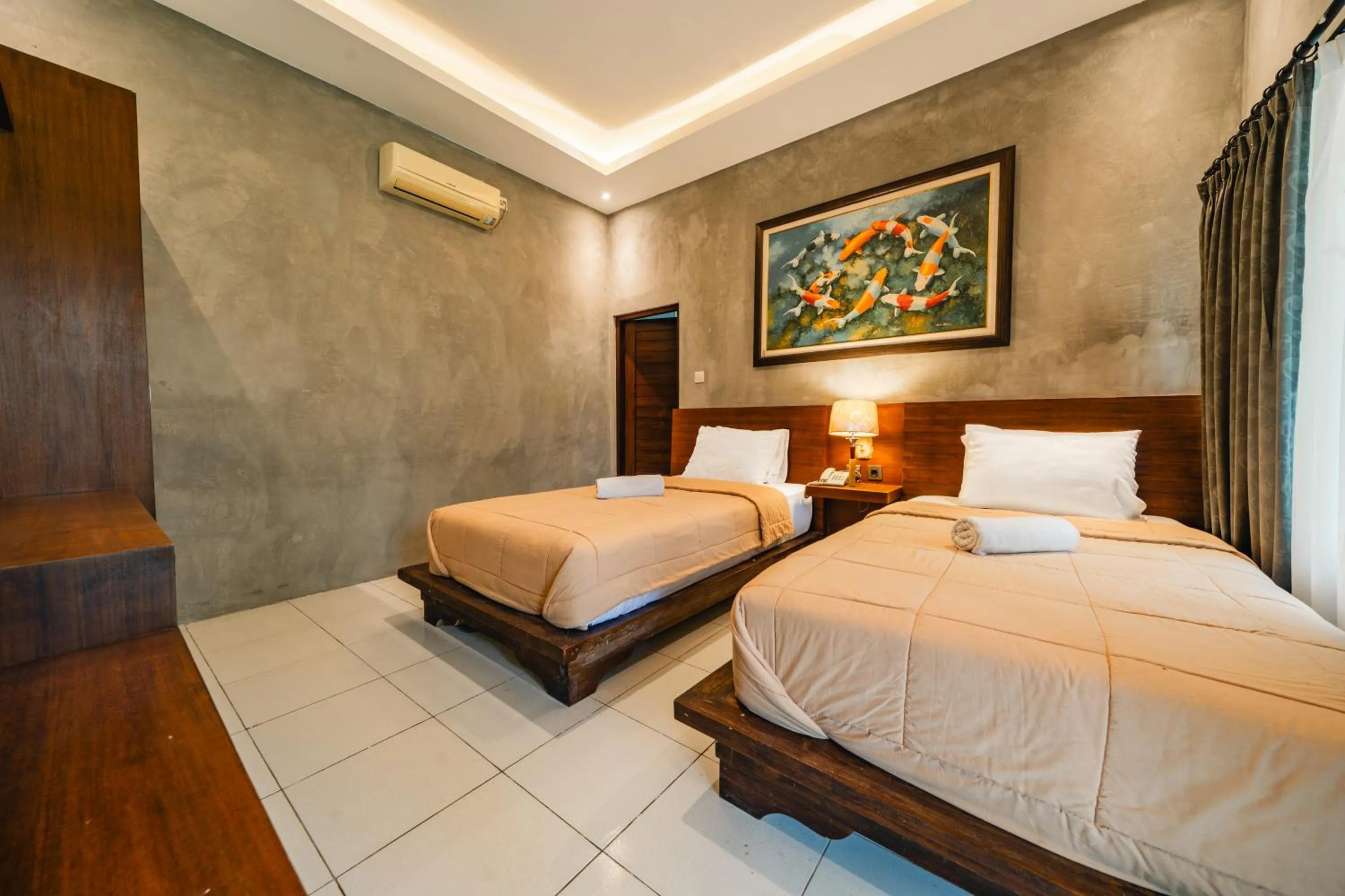 Bed in Uma Mani Villa Jimbaran