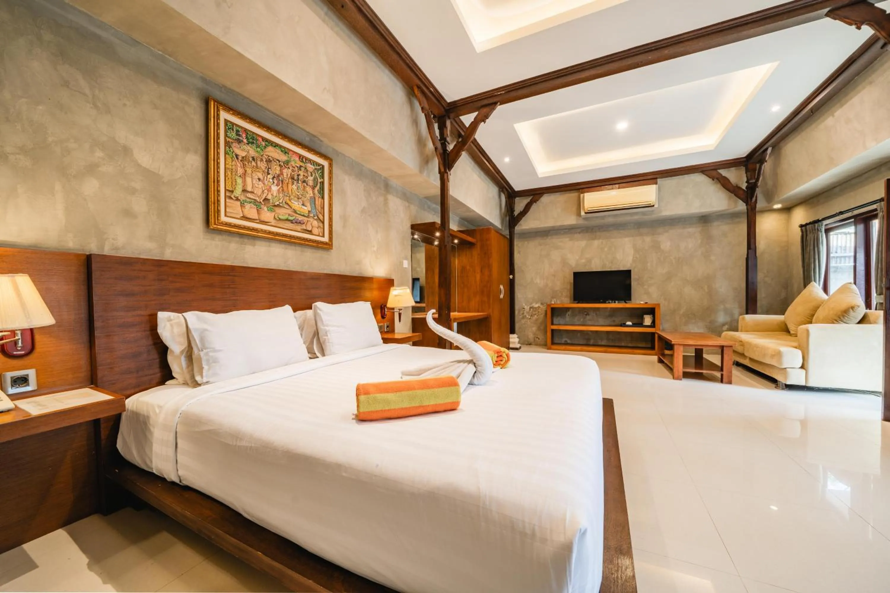 Bed in Uma Mani Villa Jimbaran