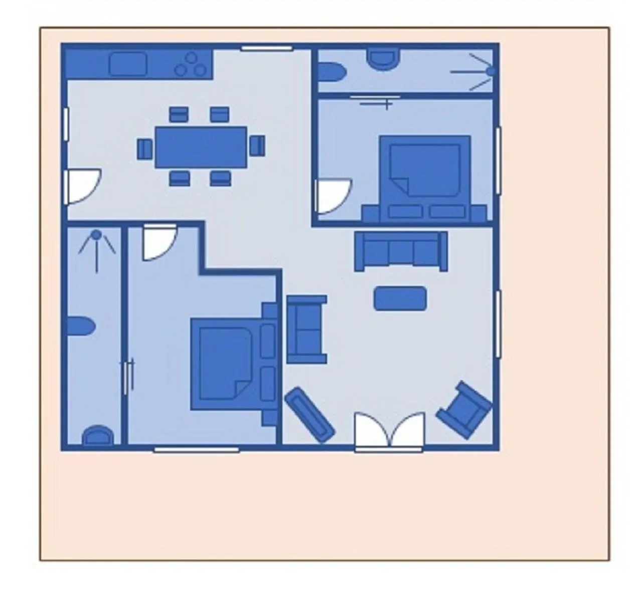Floor plan in Aki Villa