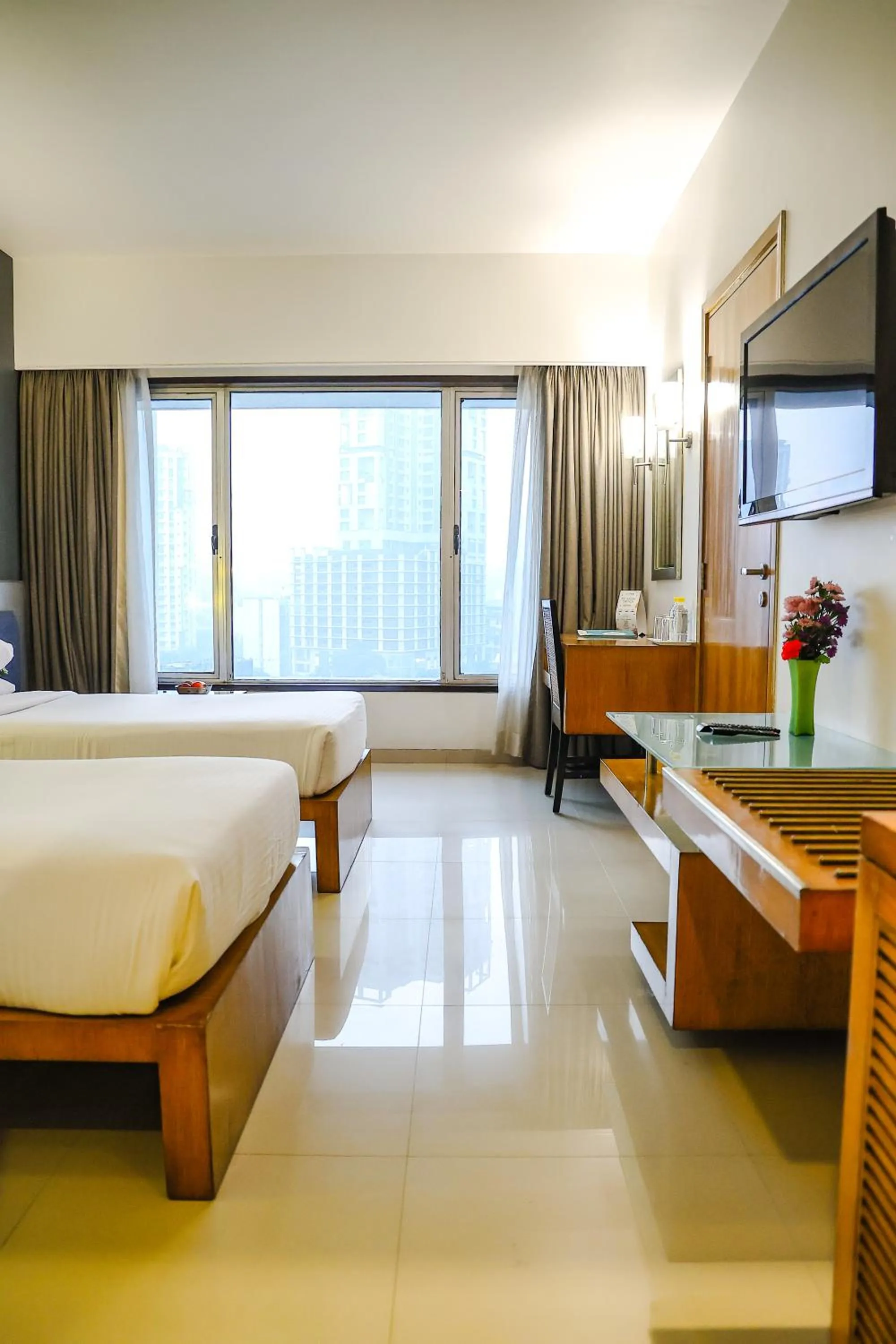 TV and multimedia, Bed in Krishna Palace Hotel