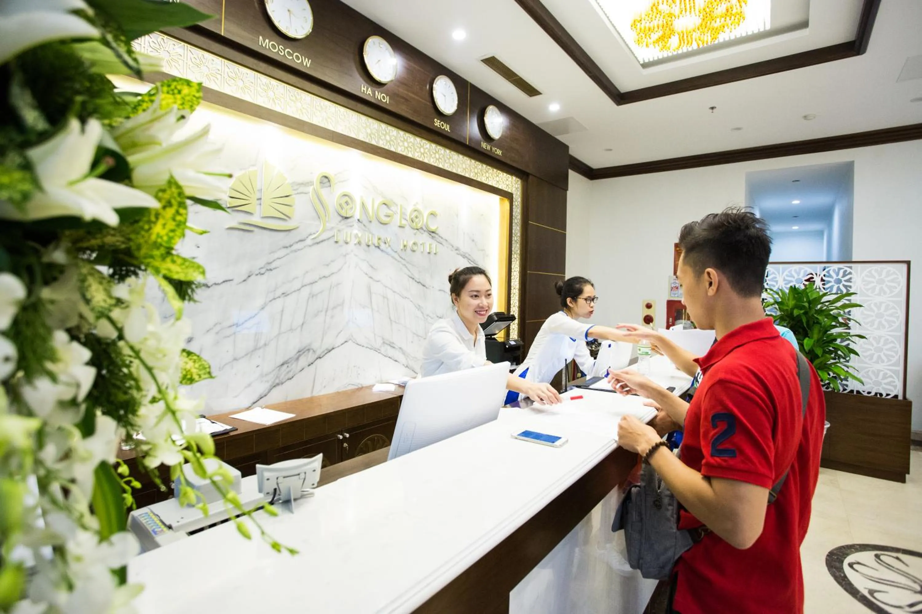 Staff in Song Loc Luxury Hotel