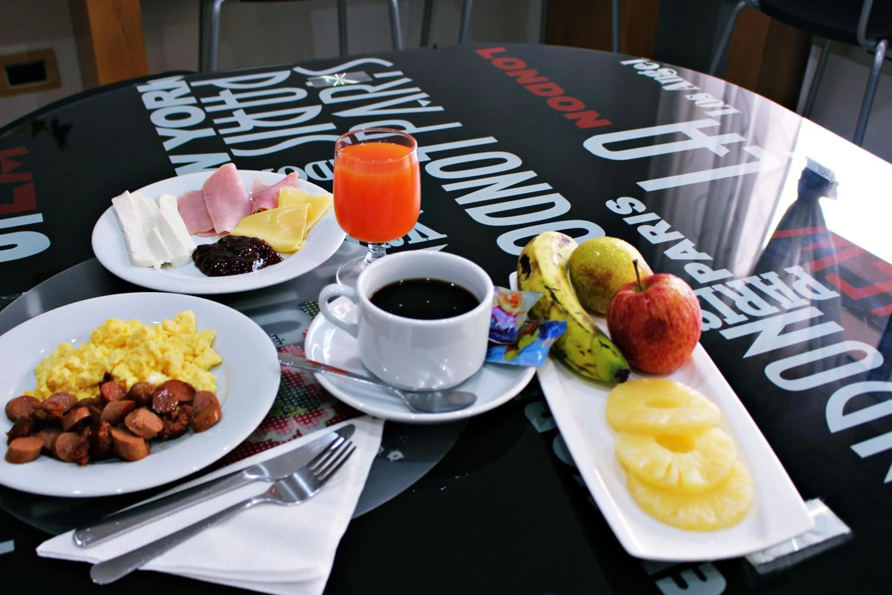 Continental breakfast in Morenos Boutique Hotel