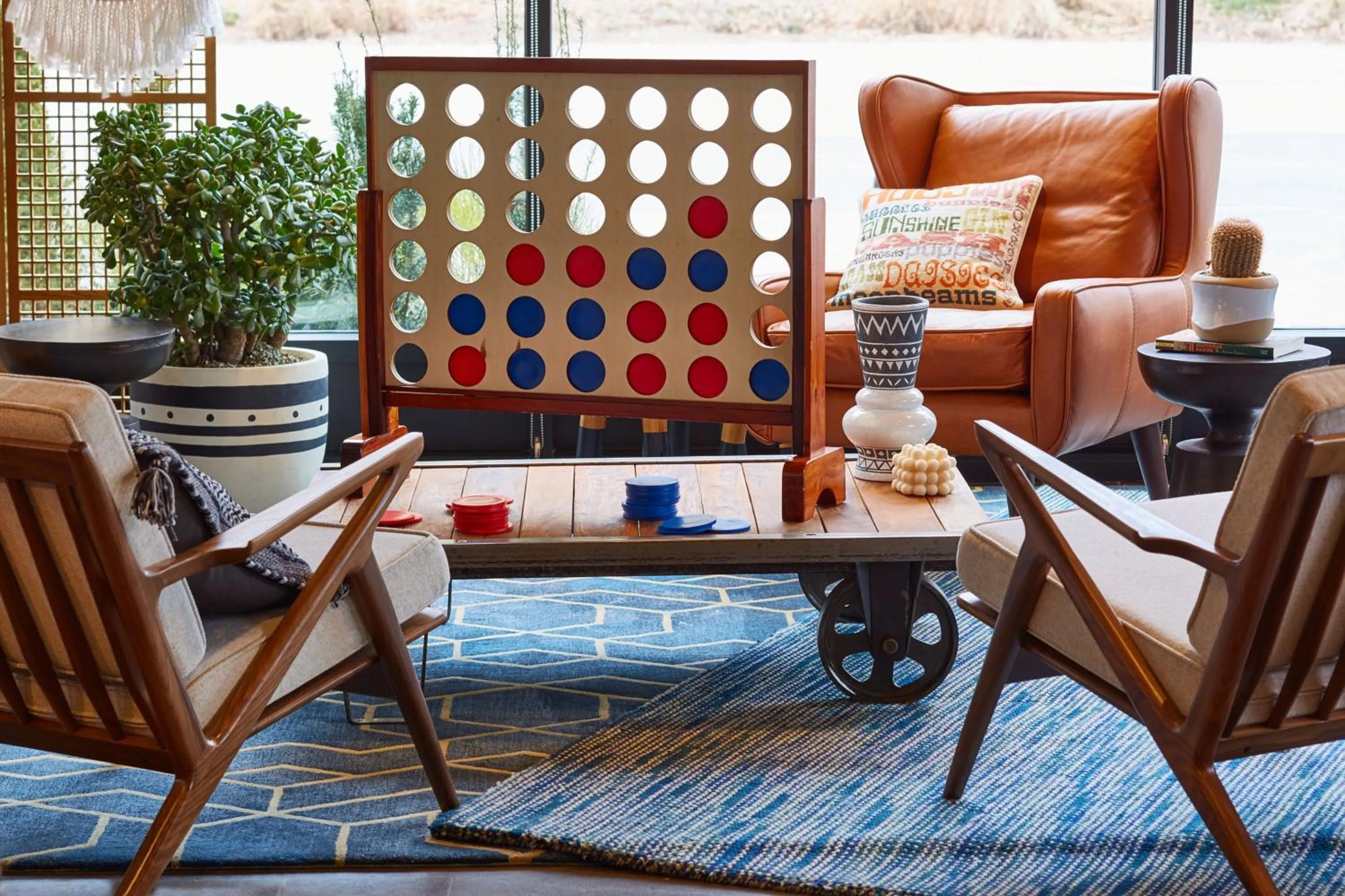 Living room in MOXY Denver Cherry Creek