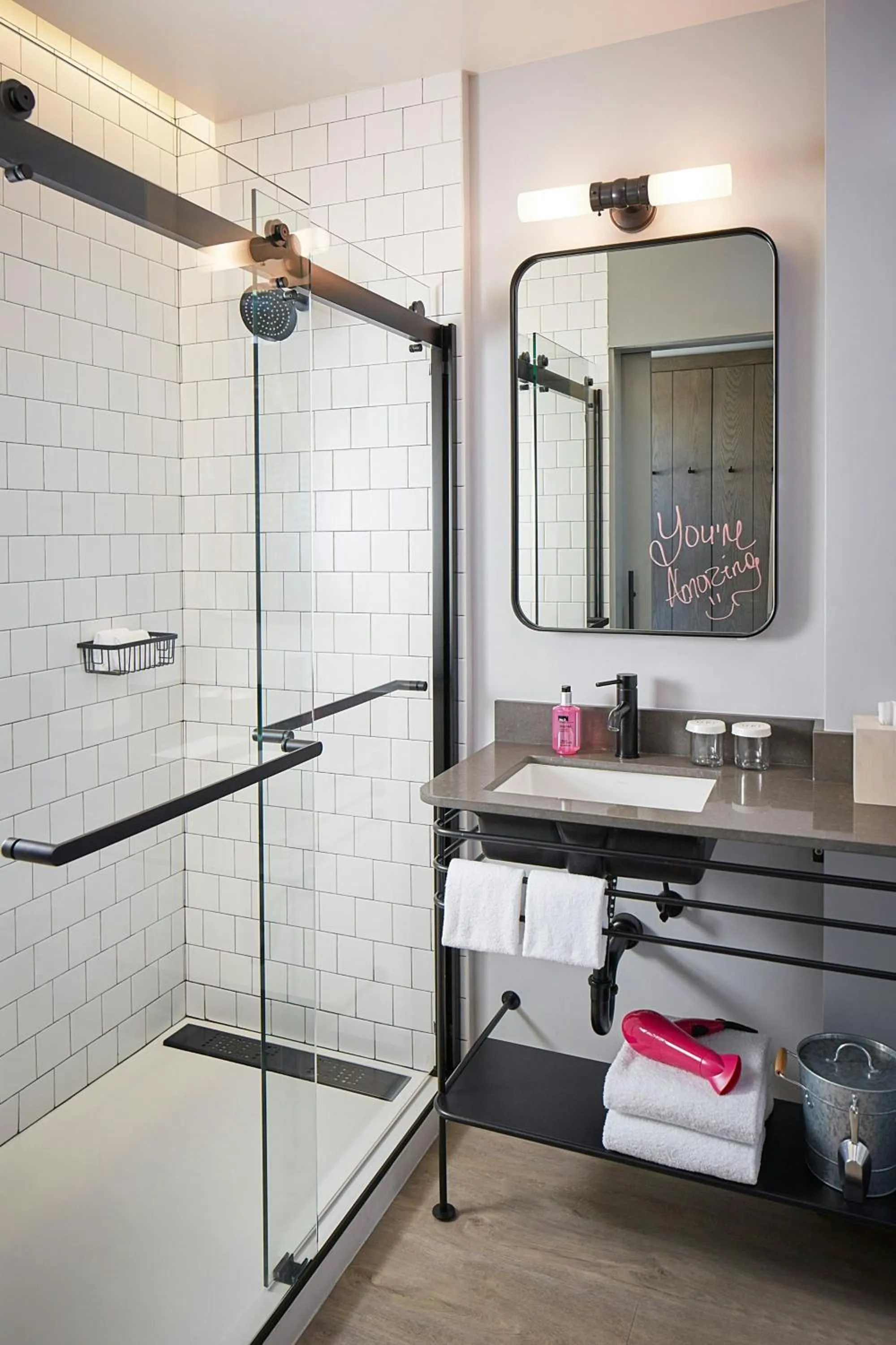 Bathroom in MOXY Denver Cherry Creek