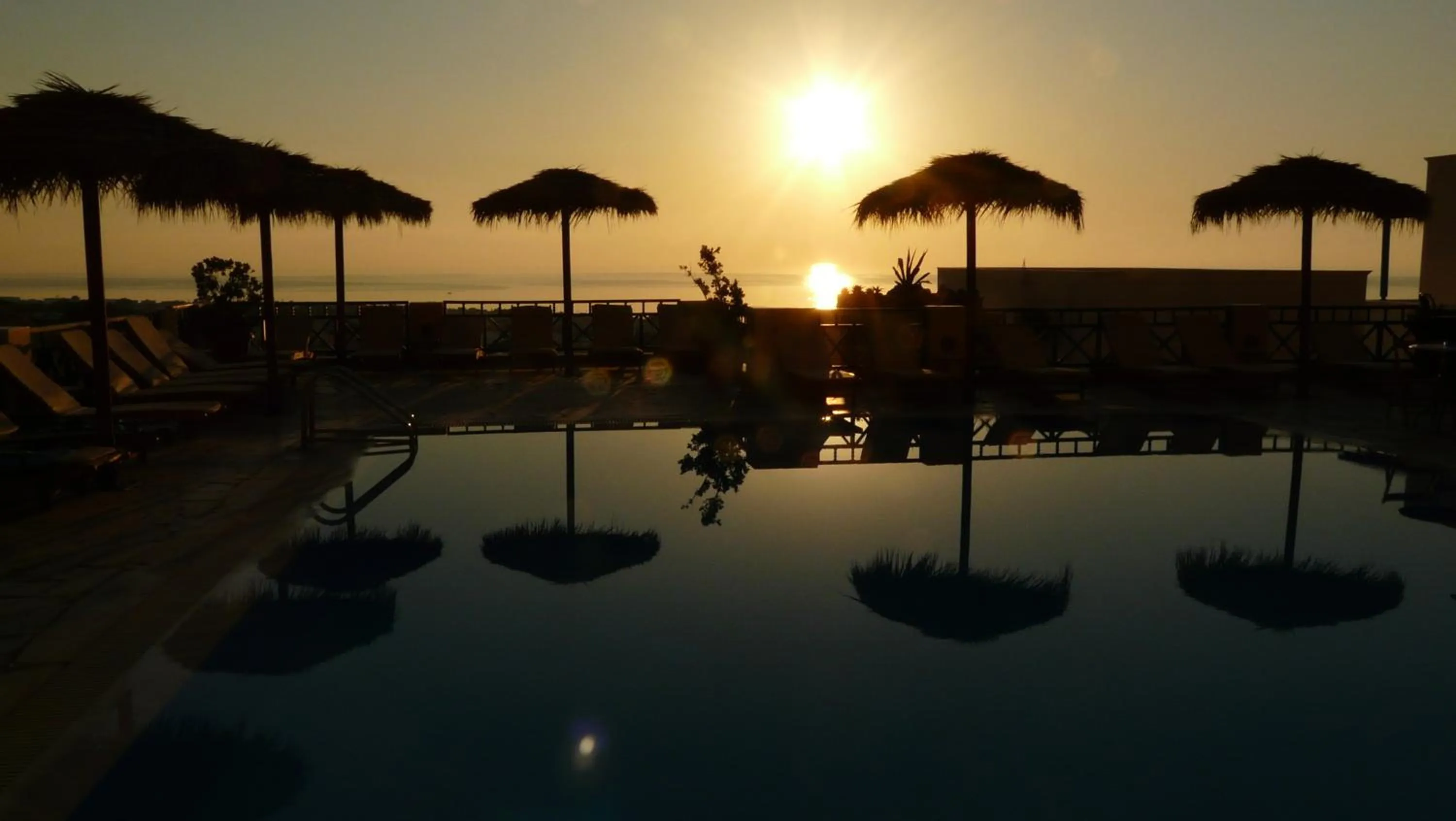 Pool view in Aegean View Hotel
