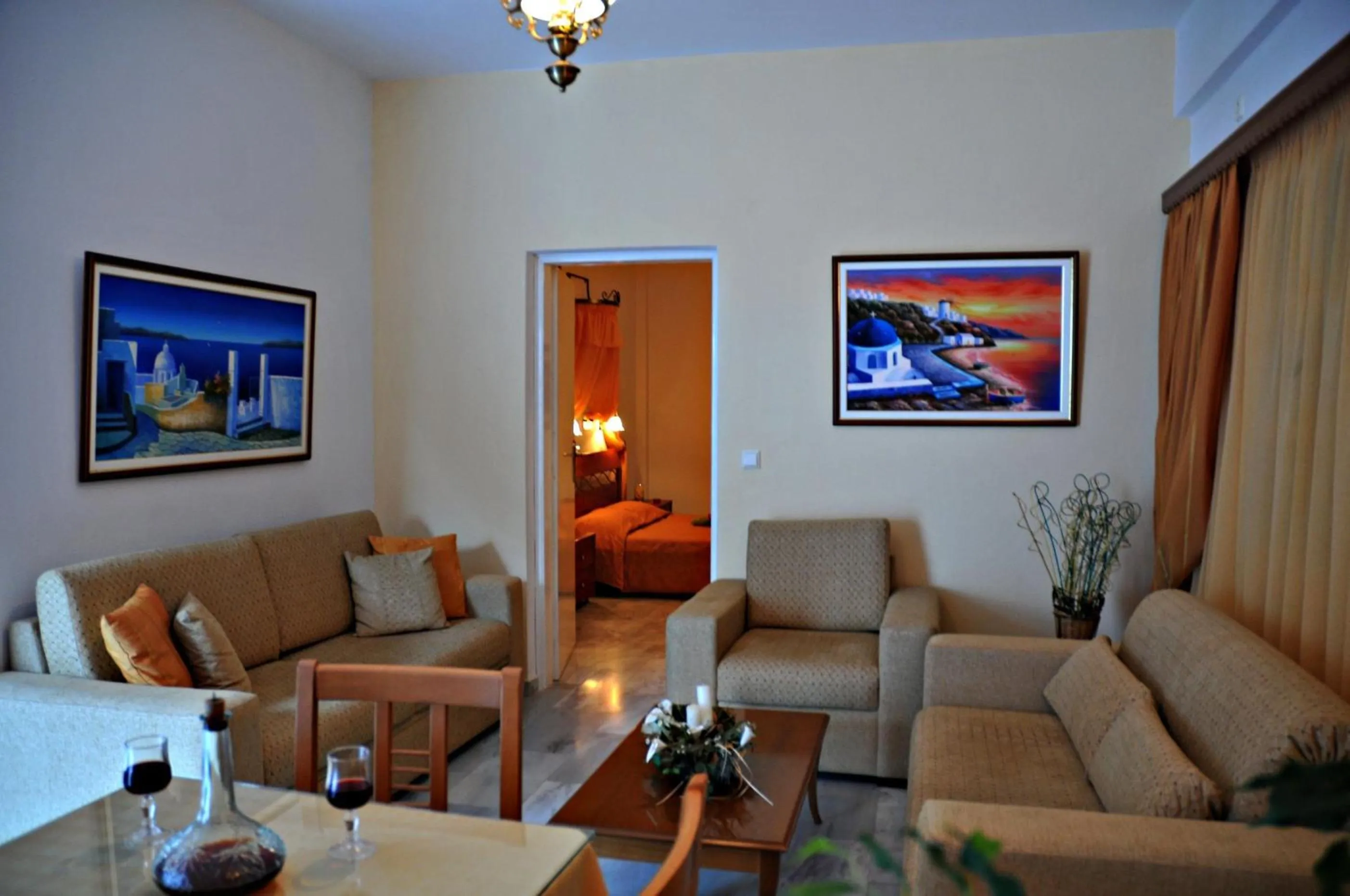 Living room in Aegean View Hotel