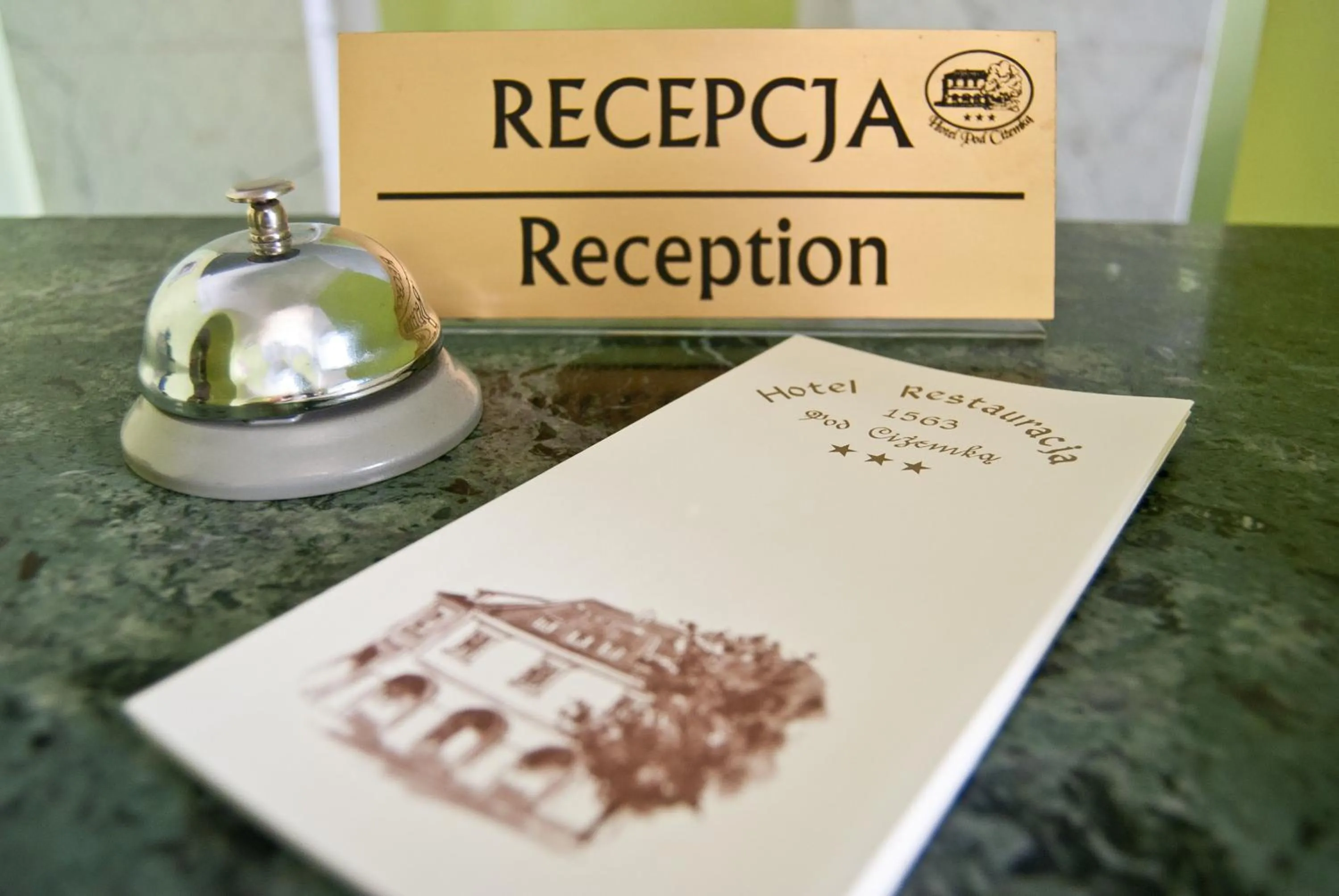 Logo/Certificate/Sign in Hotel Pod Ciżemką