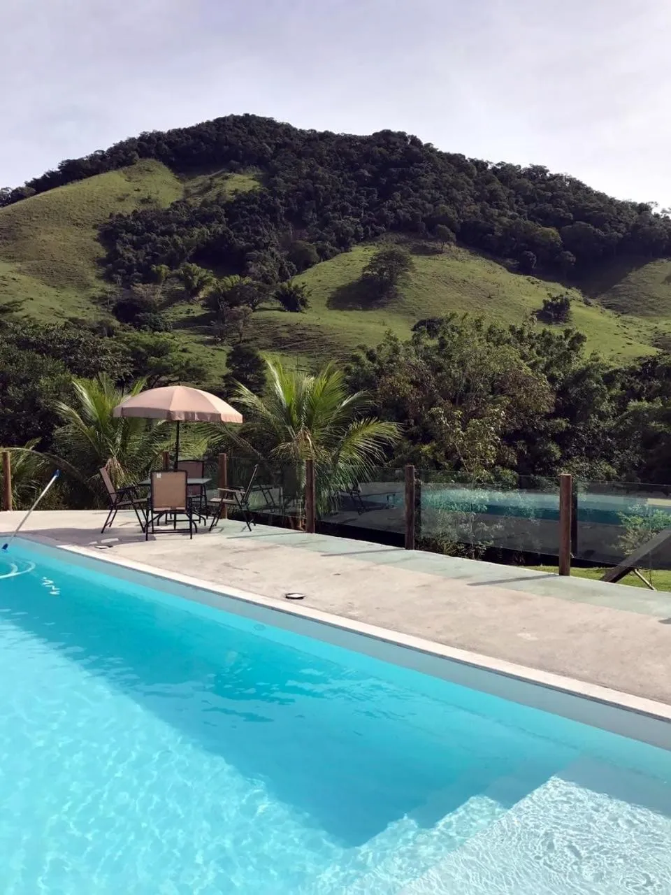 Pool view in Hotel Pousada Bambuzal