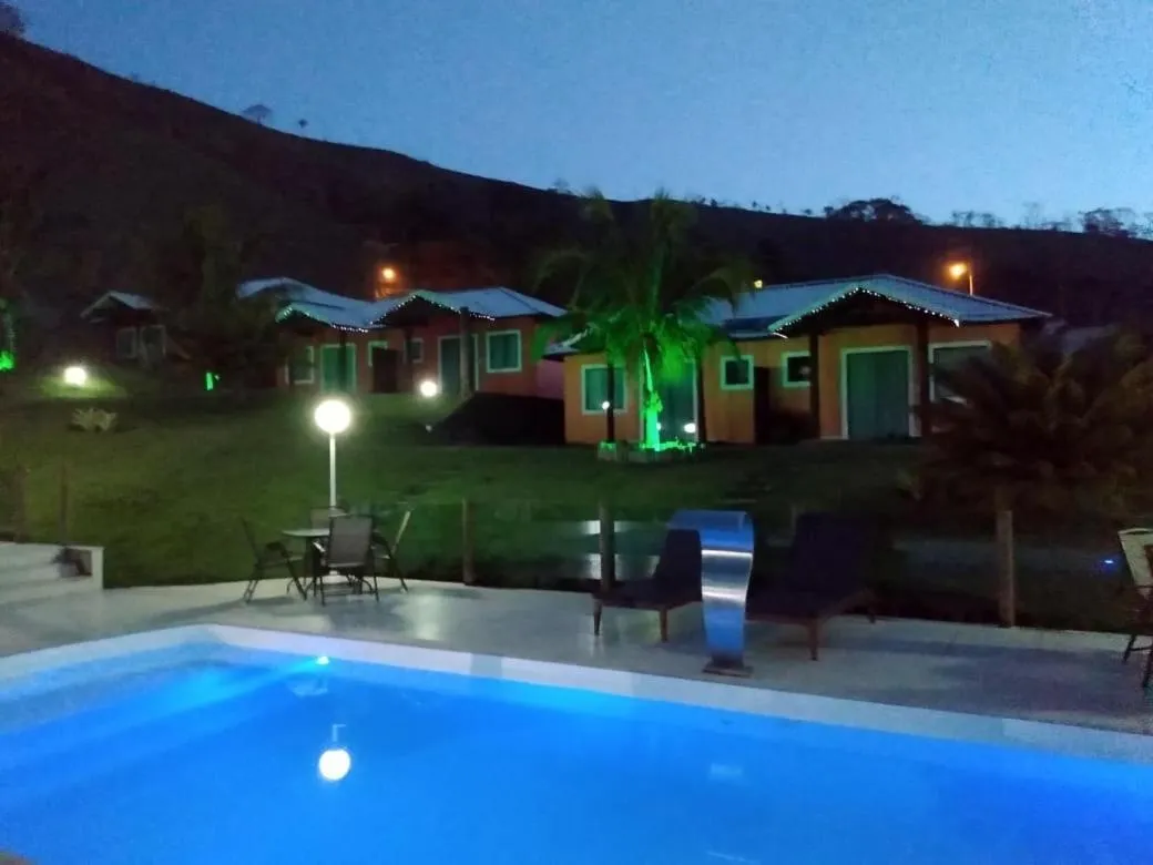 Pool view in Hotel Pousada Bambuzal