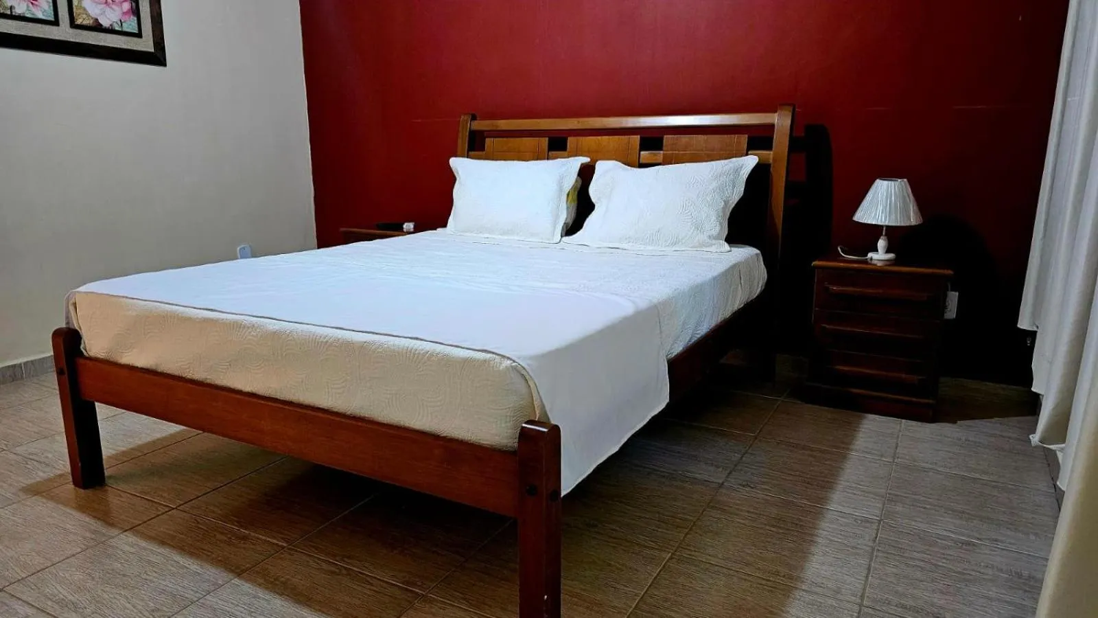 Bed in Hotel Pousada Bambuzal