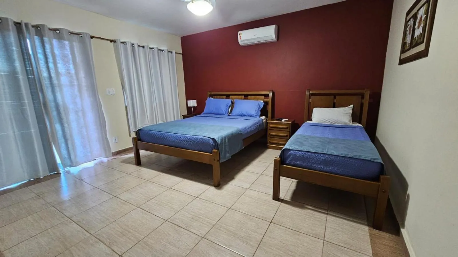 Bed in Hotel Pousada Bambuzal