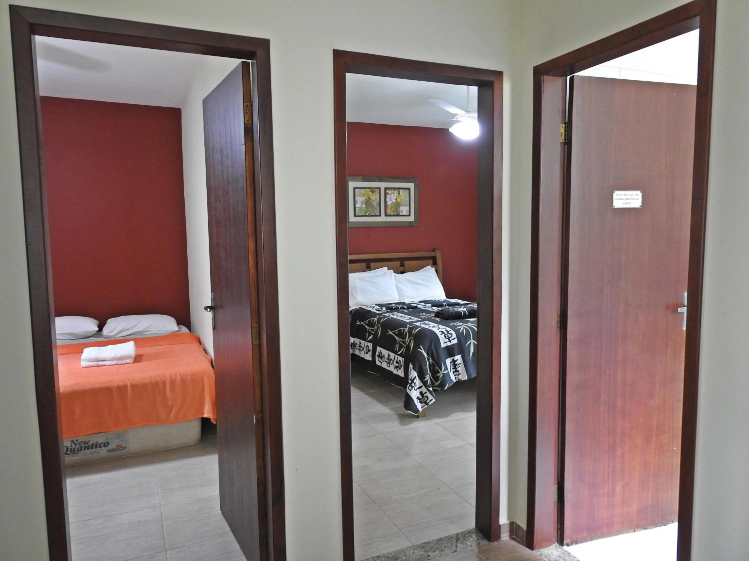 Bed in Hotel Pousada Bambuzal